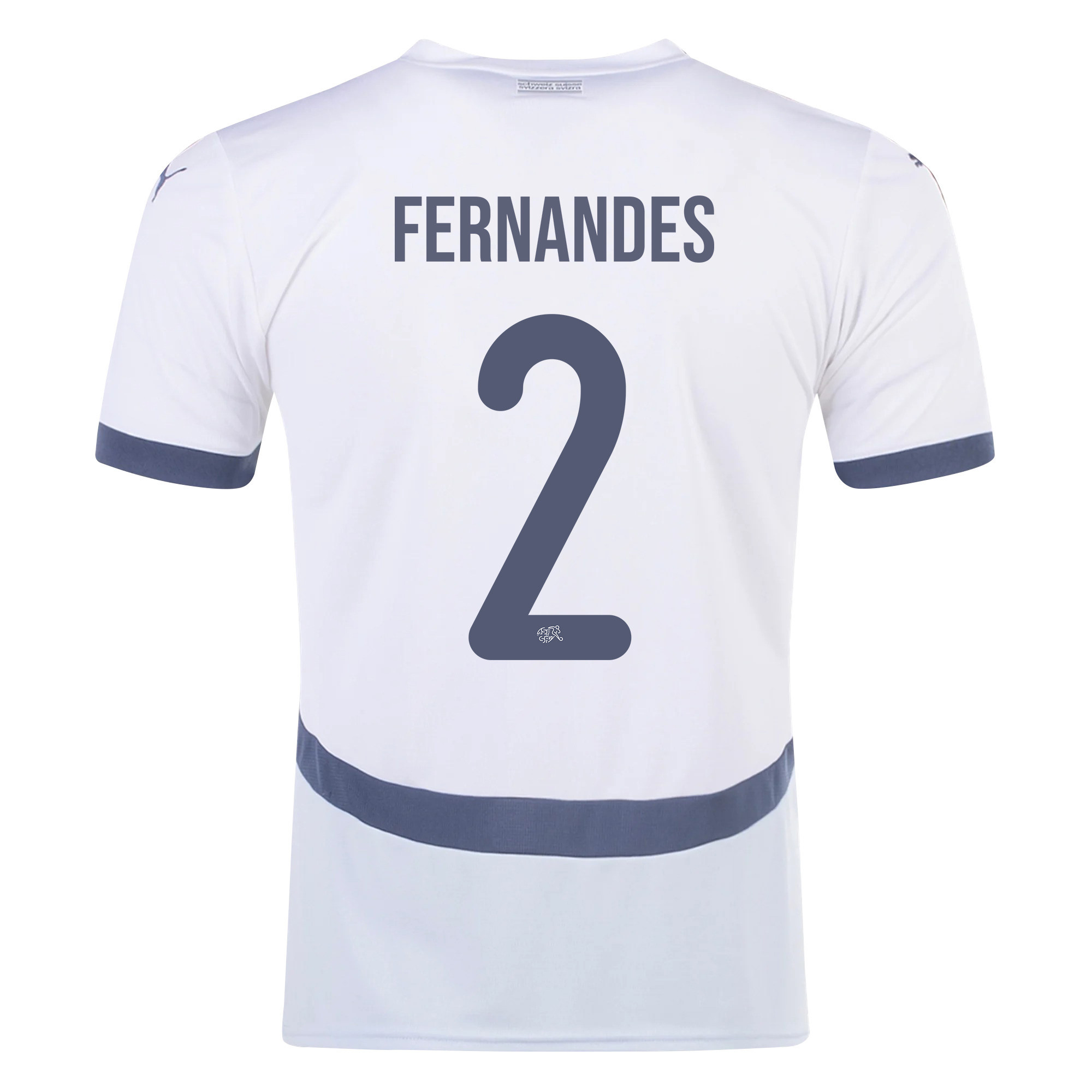 Edimilson Fernandes 2 Switzerland National Team 2024/25 Away Men Jersey - White cheap jerseys for sale - CheapJerseys.Shop