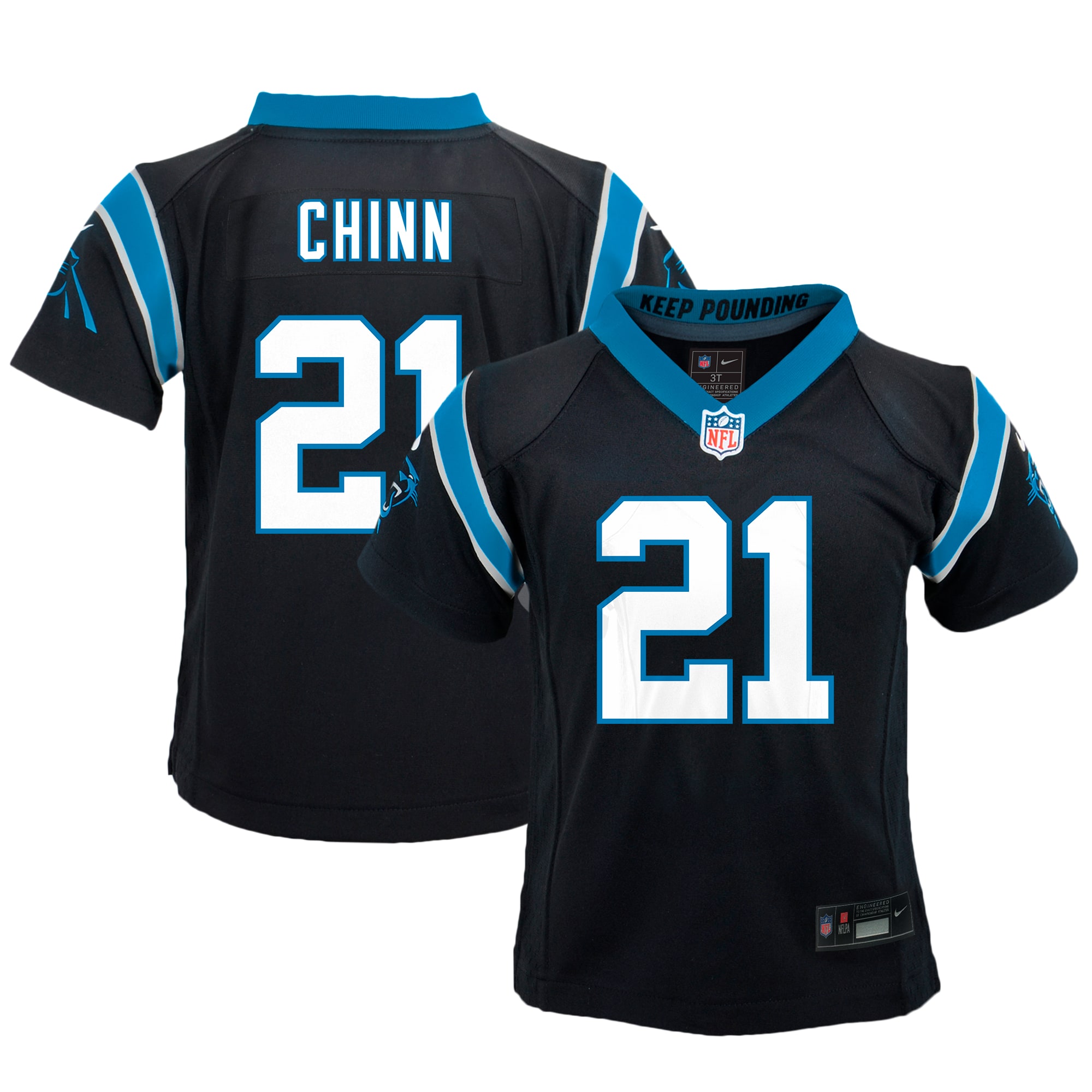 Jeremy Chinn Carolina Panthers Preschool Game Jersey - Black cheap jerseys for sale - CheapJerseys.Shop