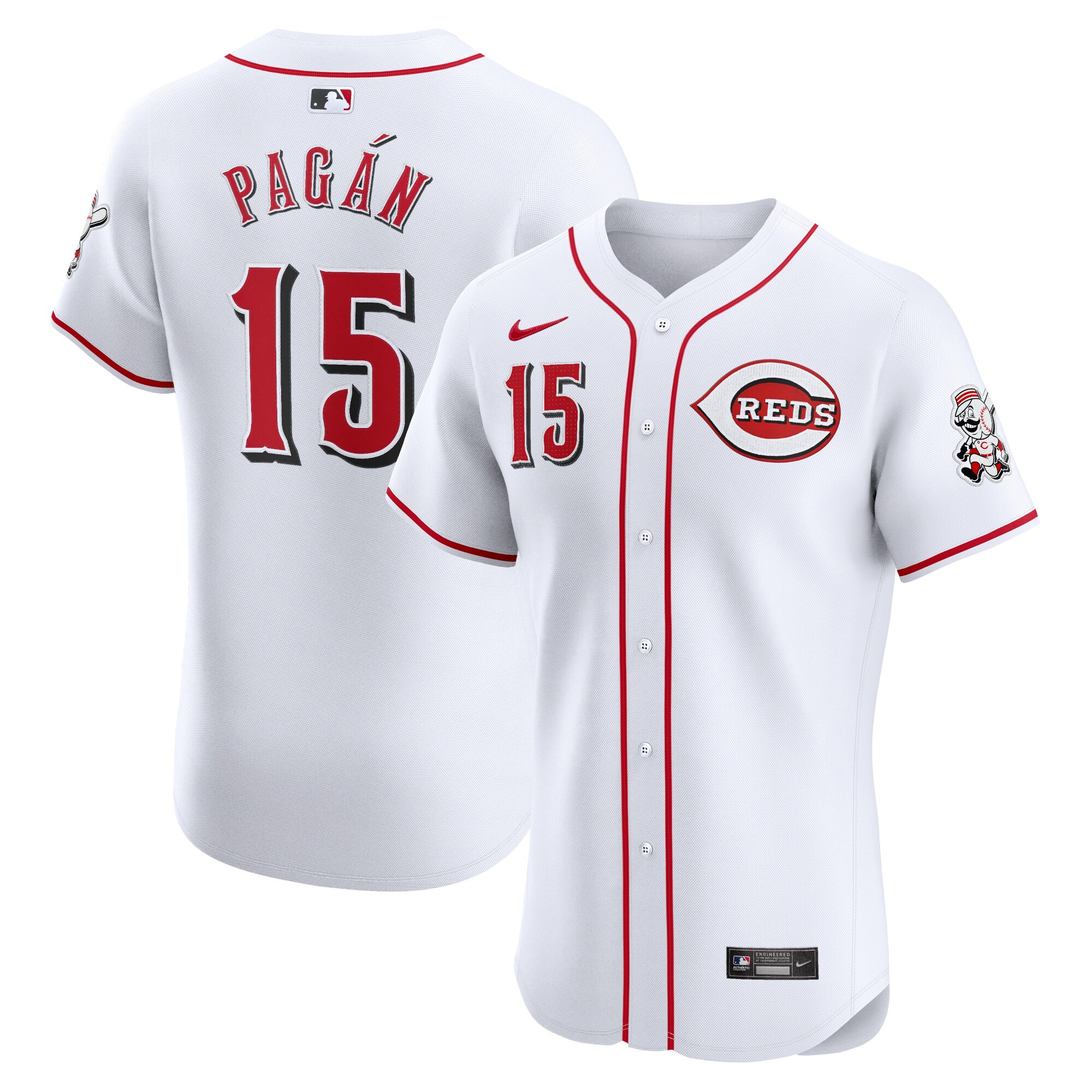 Emilio Pagan Cincinnati Reds Home Elite Player Jersey - White cheap jerseys for sale - CheapJerseys.Shop