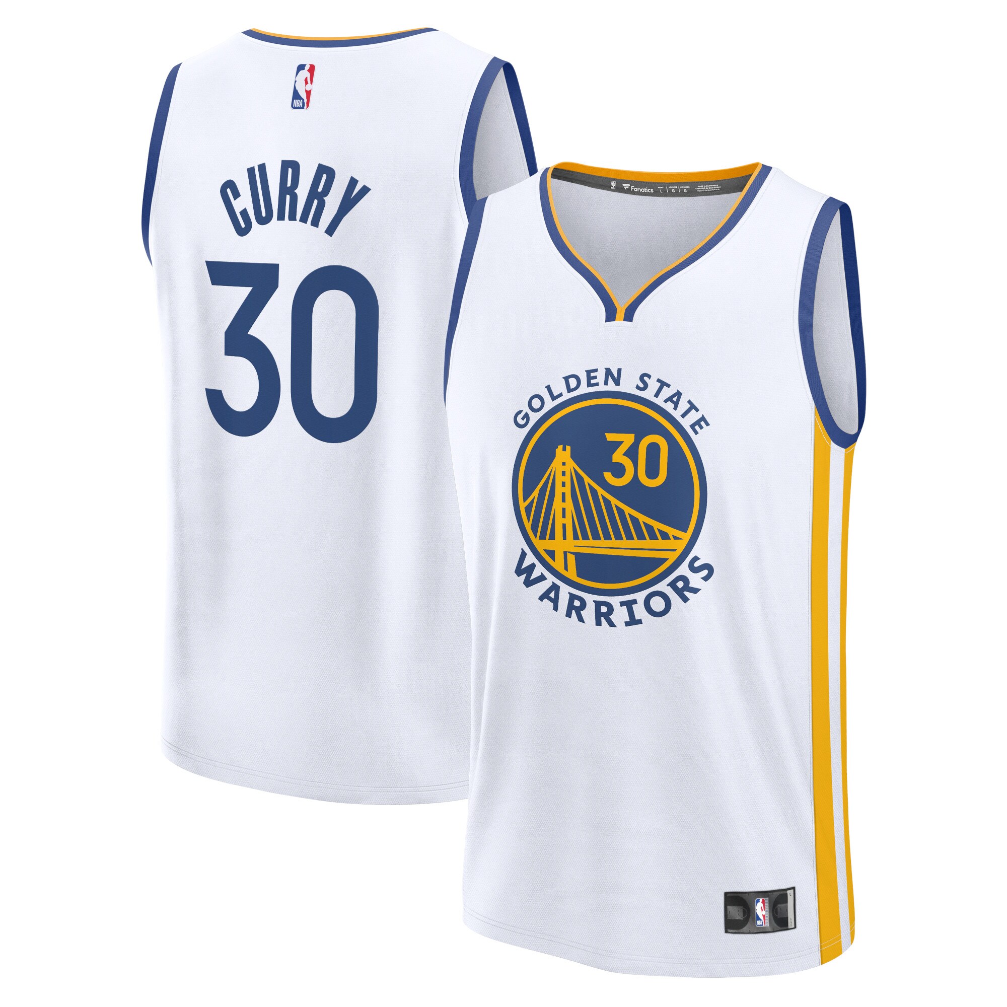 Stephen Curry Golden State Warriors Fanatics Fast Break Replica Player Jersey - Association Edition - White cheap jerseys for sale - CheapJerseys.Shop