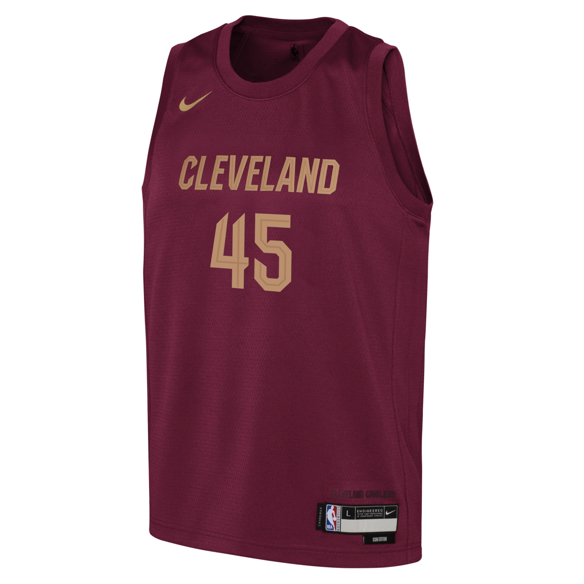 Donovan Mitchell Cleveland Cavaliers Youth Swingman Jersey - Icon Edition - Wine cheap jerseys for sale - CheapJerseys.Shop