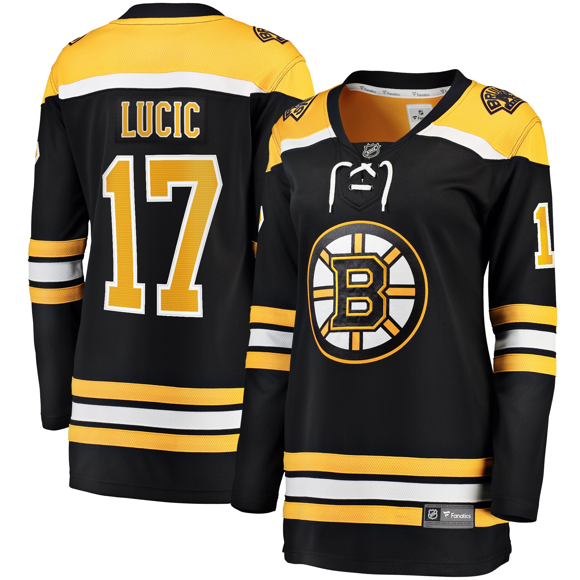 Milan Lucic Boston Bruins Fanatics Women's Home Breakaway Player Jersey - Black cheap jerseys for sale - CheapJerseys.Shop
