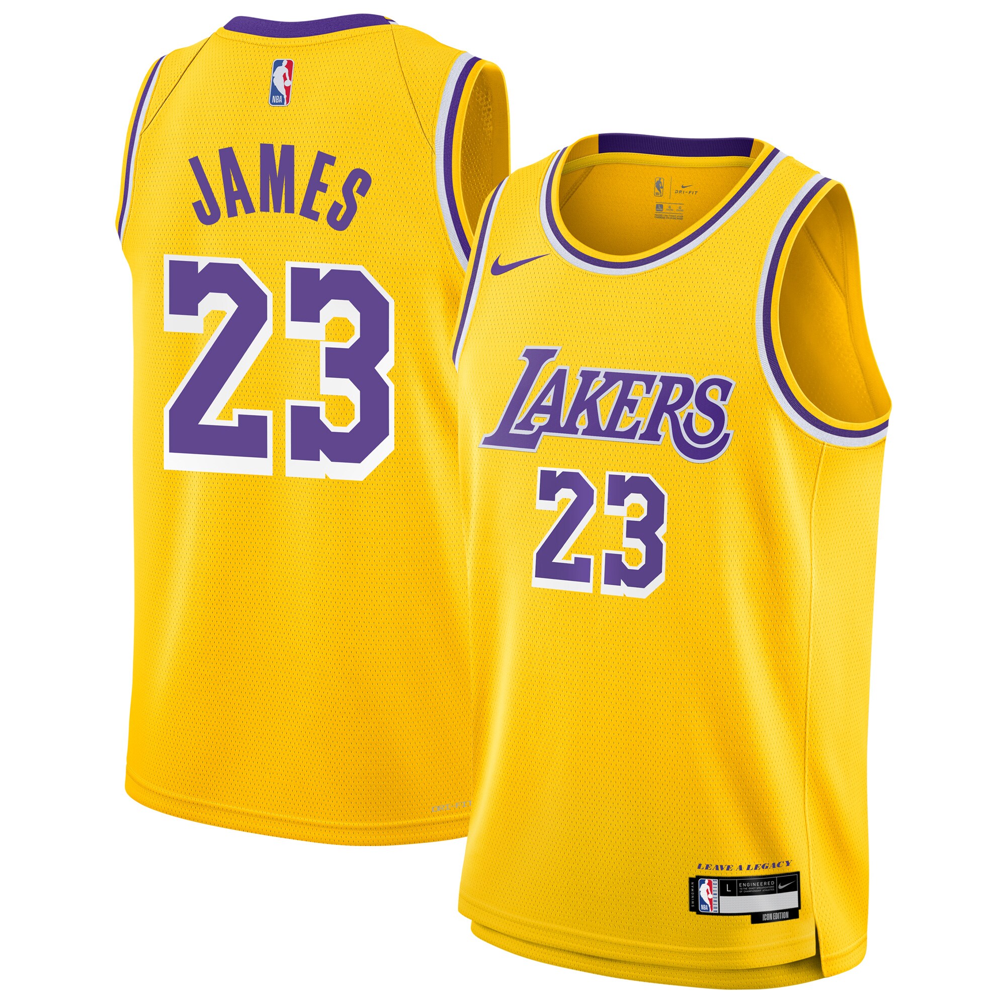 LeBron James Los Angeles Lakers Youth Swingman Jersey - Icon Edition - Gold cheap jerseys for sale - CheapJerseys.Shop