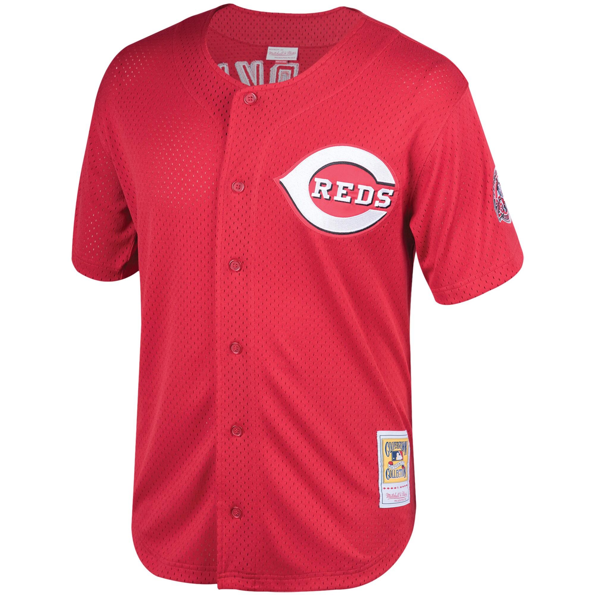 Barry Larkin Cincinnati Reds Mitchell & Ness Throwback Cooperstown Mesh Batting Practice Jersey - Red cheap jerseys for sale - CheapJerseys.Shop