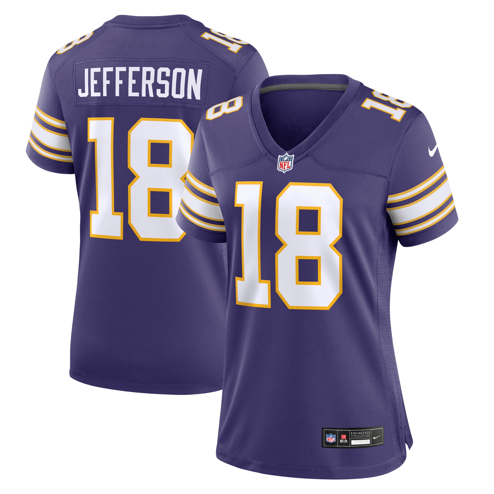 Justin Jefferson Minnesota Vikings Women's Player Jersey - Purple cheap jerseys for sale - CheapJerseys.Shop