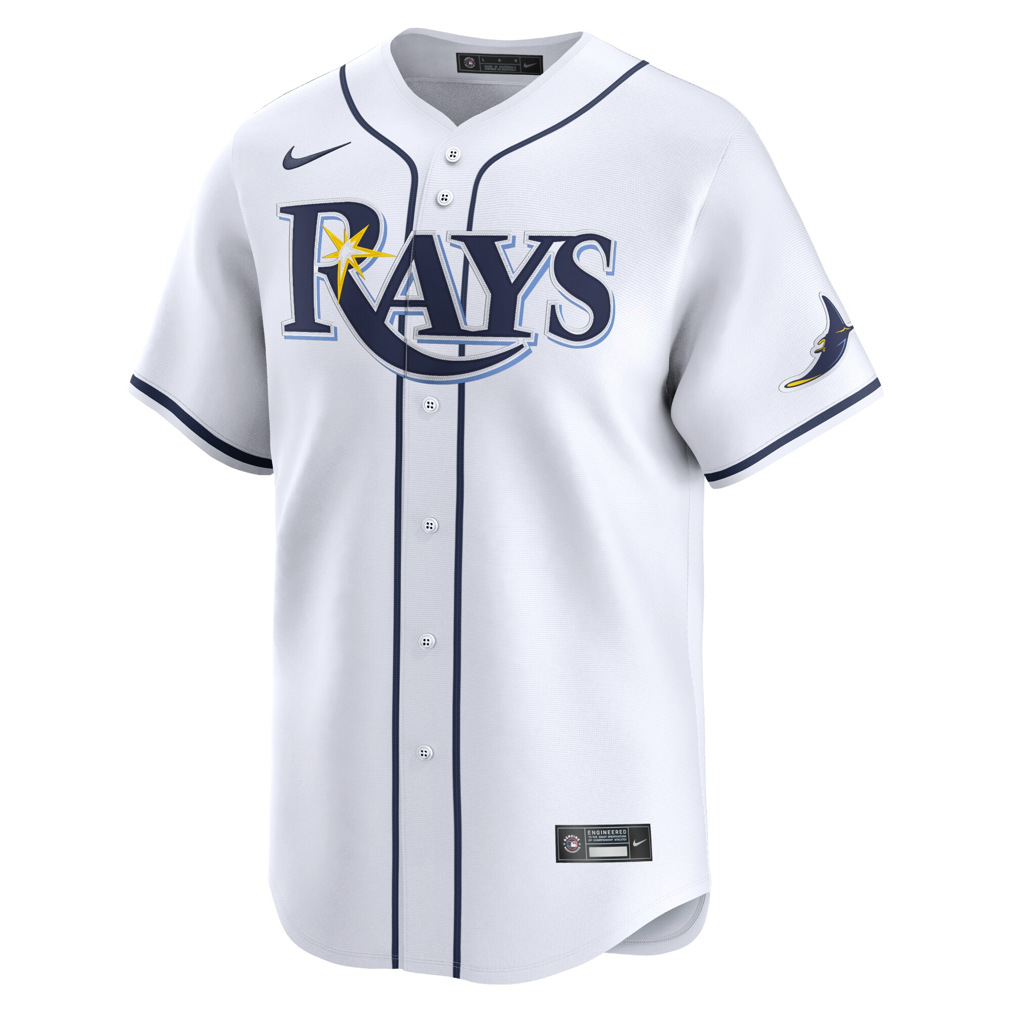 Jonny DeLuca Tampa Bay Rays Home Limited Player Jersey - White cheap jerseys for sale - CheapJerseys.Shop