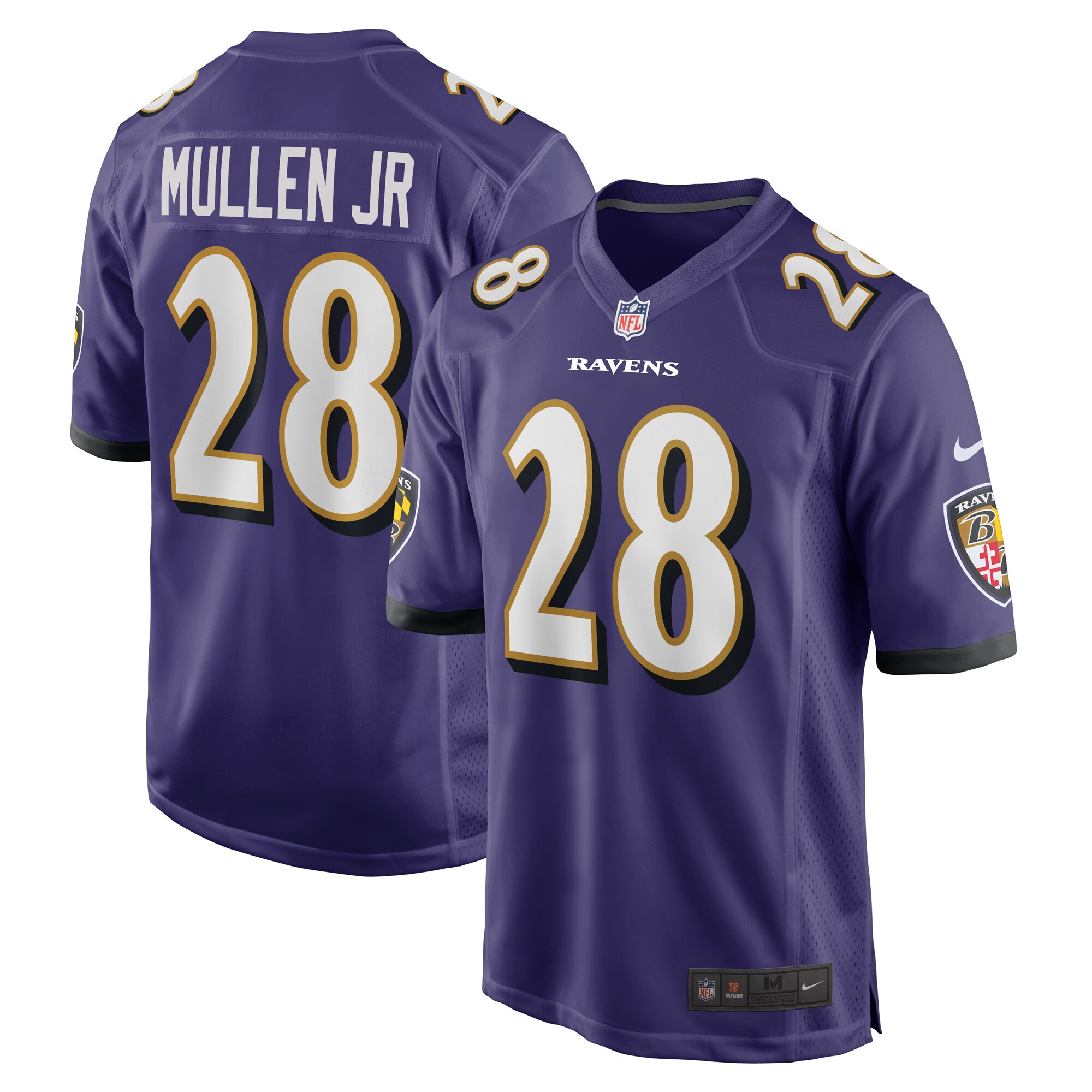 Trayvon Mullen Jr. Baltimore Ravens Team Game Jersey - Purple cheap jerseys for sale - CheapJerseys.Shop