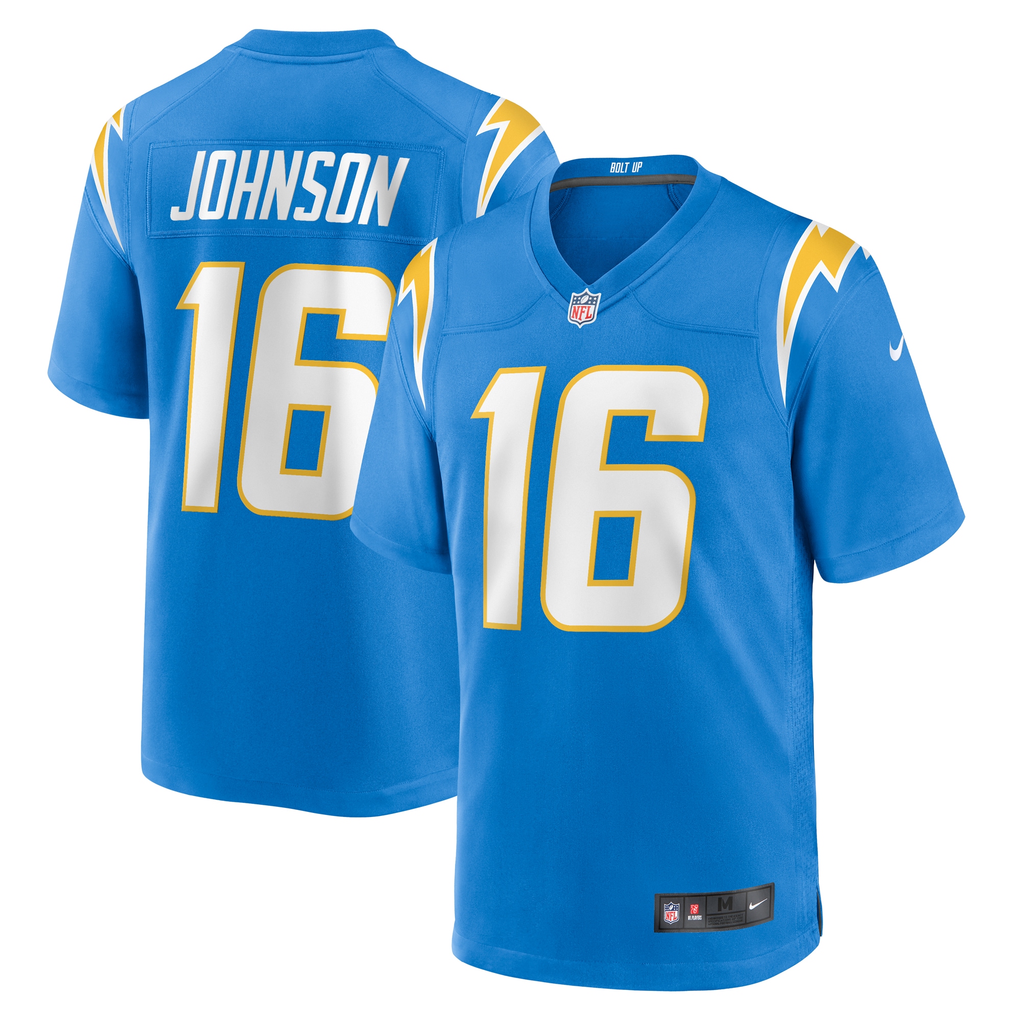 Tyler Johnson Los Angeles Chargers Team Game Jersey - Powder Blue cheap jerseys for sale - CheapJerseys.Shop