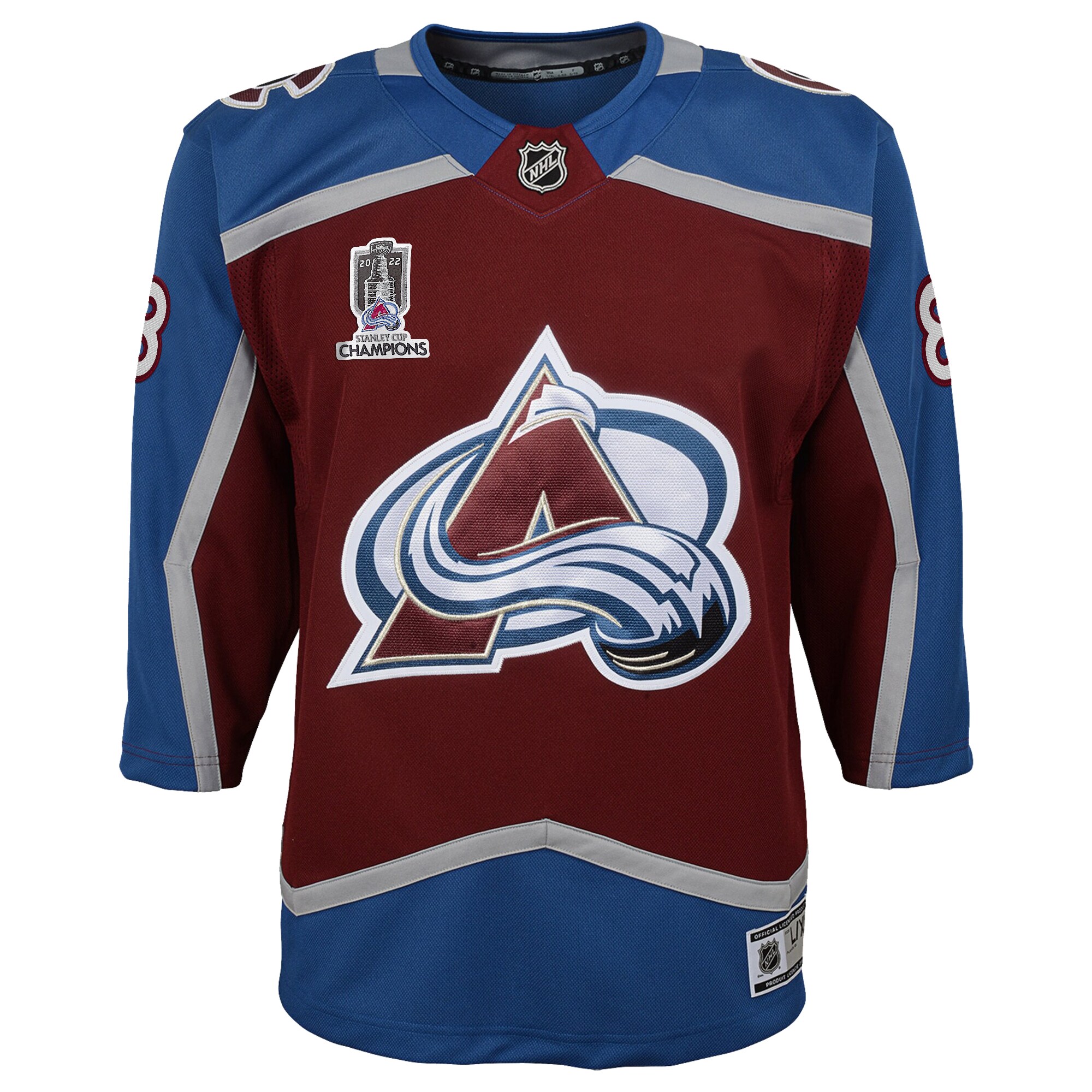 Cale Makar Colorado Avalanche Youth Home 2022 Stanley Cup Champions Premier Player Jersey - Burgundy cheap jerseys for sale - CheapJerseys.Shop
