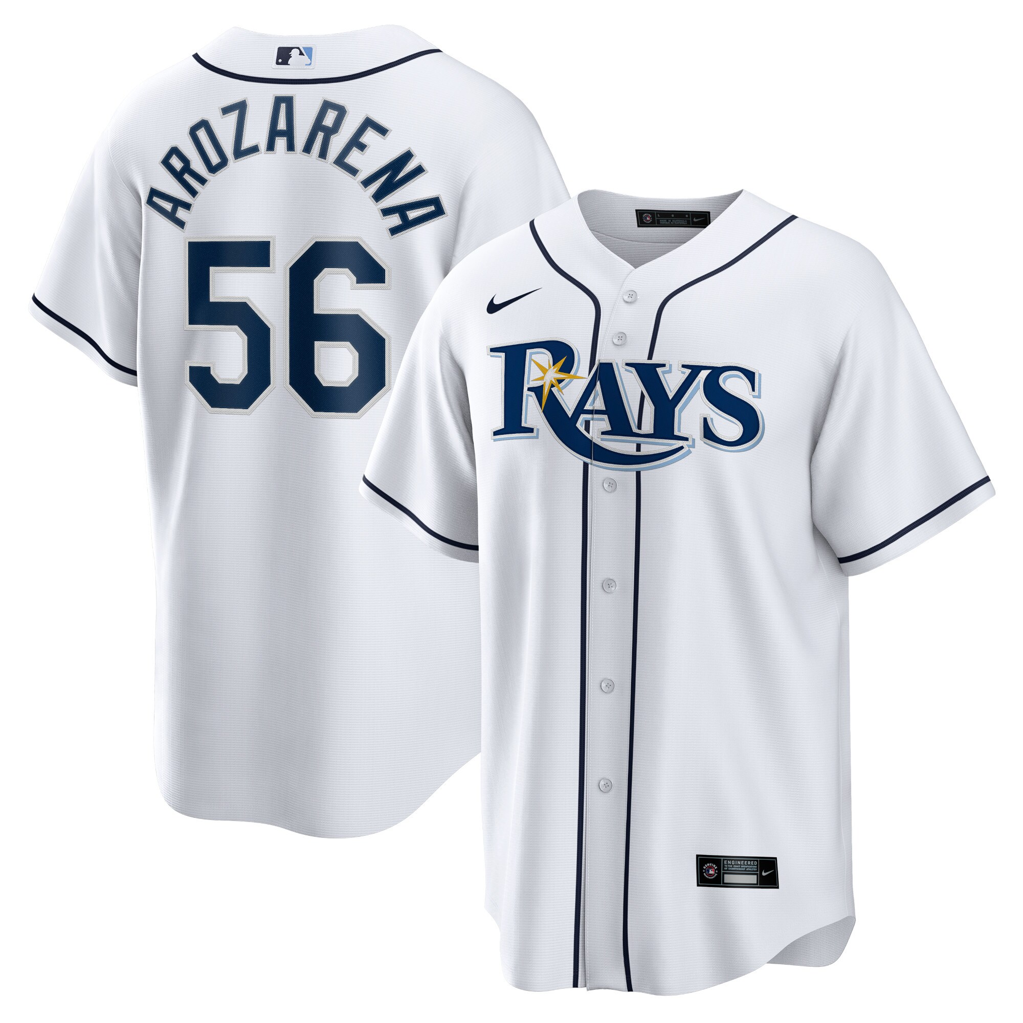 Randy Arozarena Tampa Bay Rays Replica Player Jersey - White cheap jerseys for sale - CheapJerseys.Shop