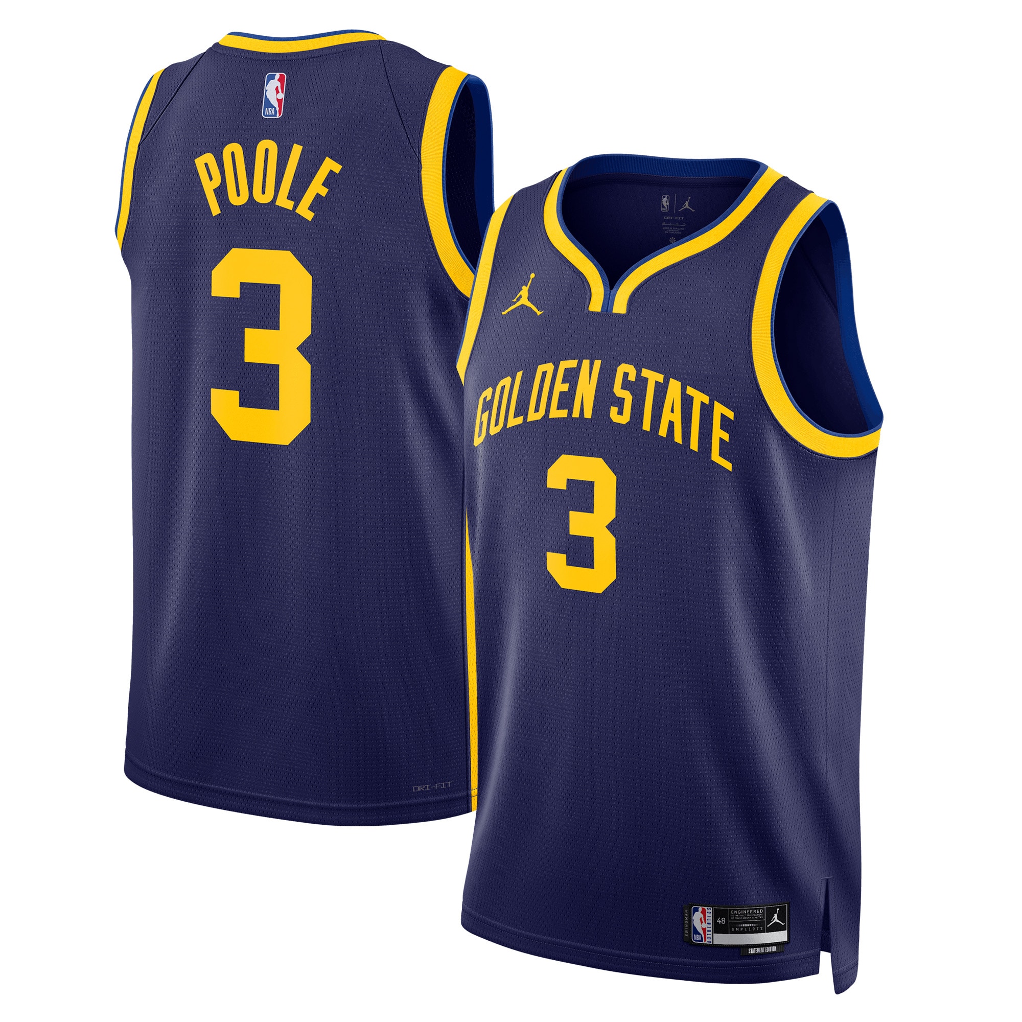 Jordan Poole Golden State Warriors Jordan Brand Unisex Swingman Jersey - Statement Edition - Navy cheap jerseys for sale - CheapJerseys.Shop