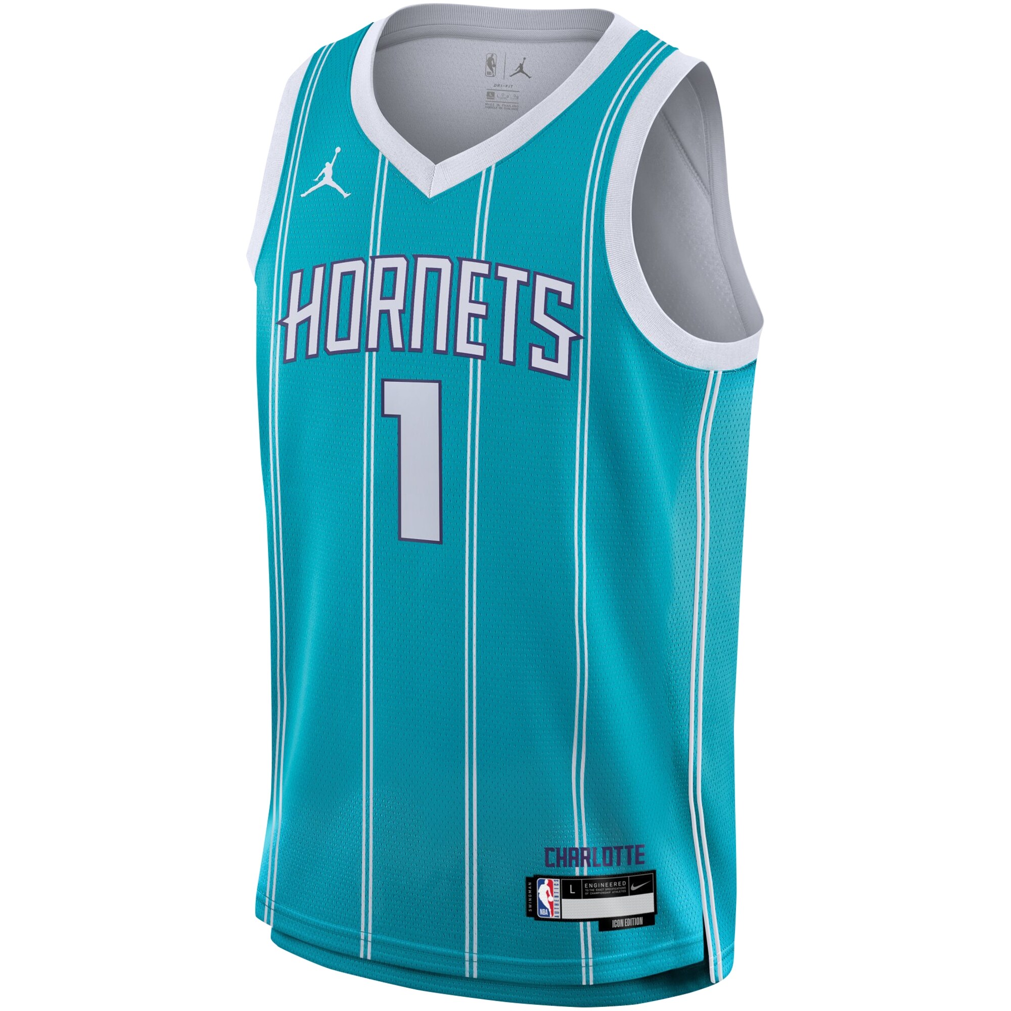 LaMelo Ball Charlotte Hornets Youth Swingman Jersey - Icon Edition - Teal cheap jerseys for sale - CheapJerseys.Shop