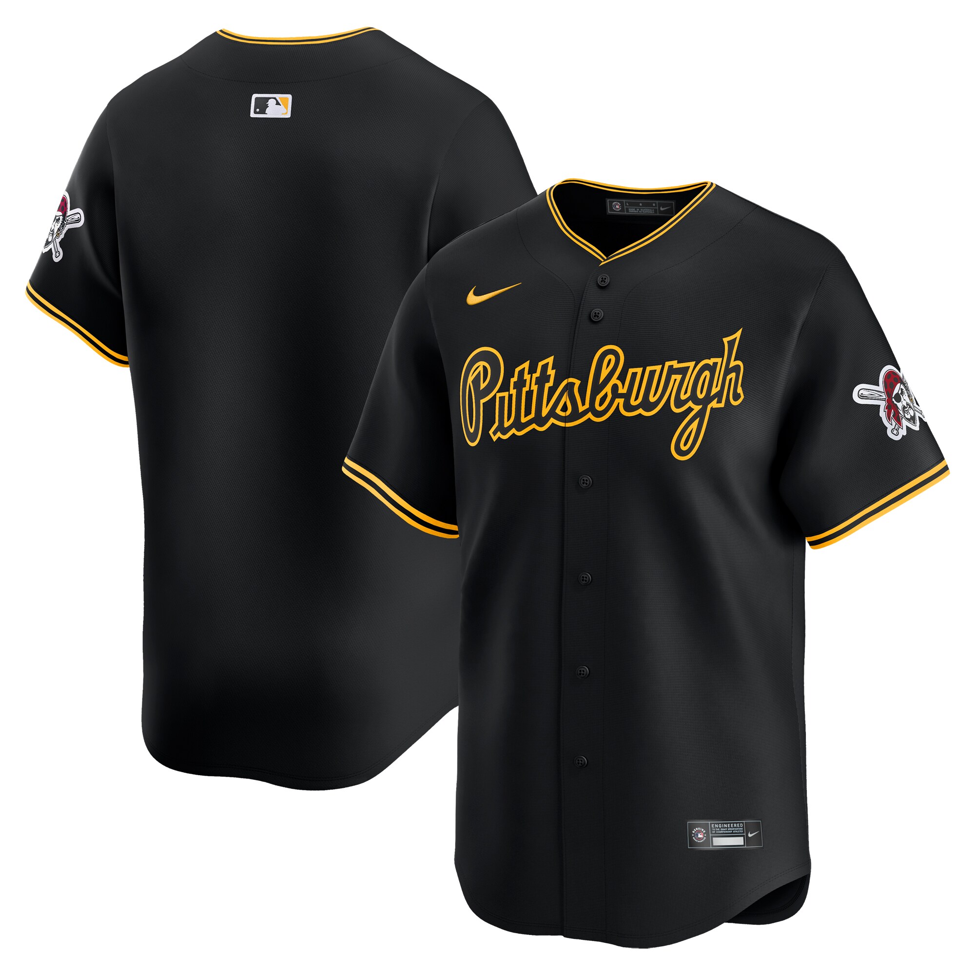 Pittsburgh Pirates Alternate Limited Jersey\u00c2\u00a0\u00e2\u20ac\u201c Black cheap jerseys for sale - CheapJerseys.Shop