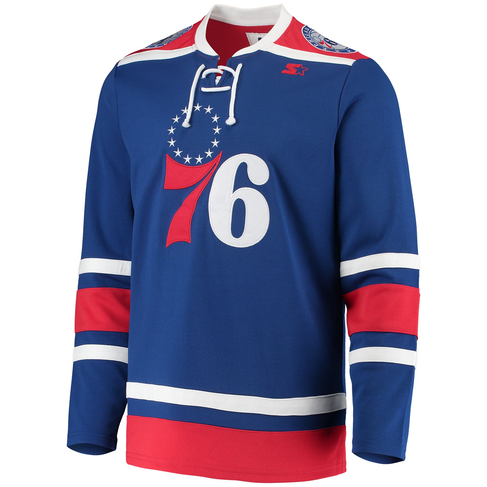 Philadelphia 76ers G-III Sports by Carl Banks Pointman Hockey Fashion Jersey - Royal cheap jerseys for sale - CheapJerseys.Shop