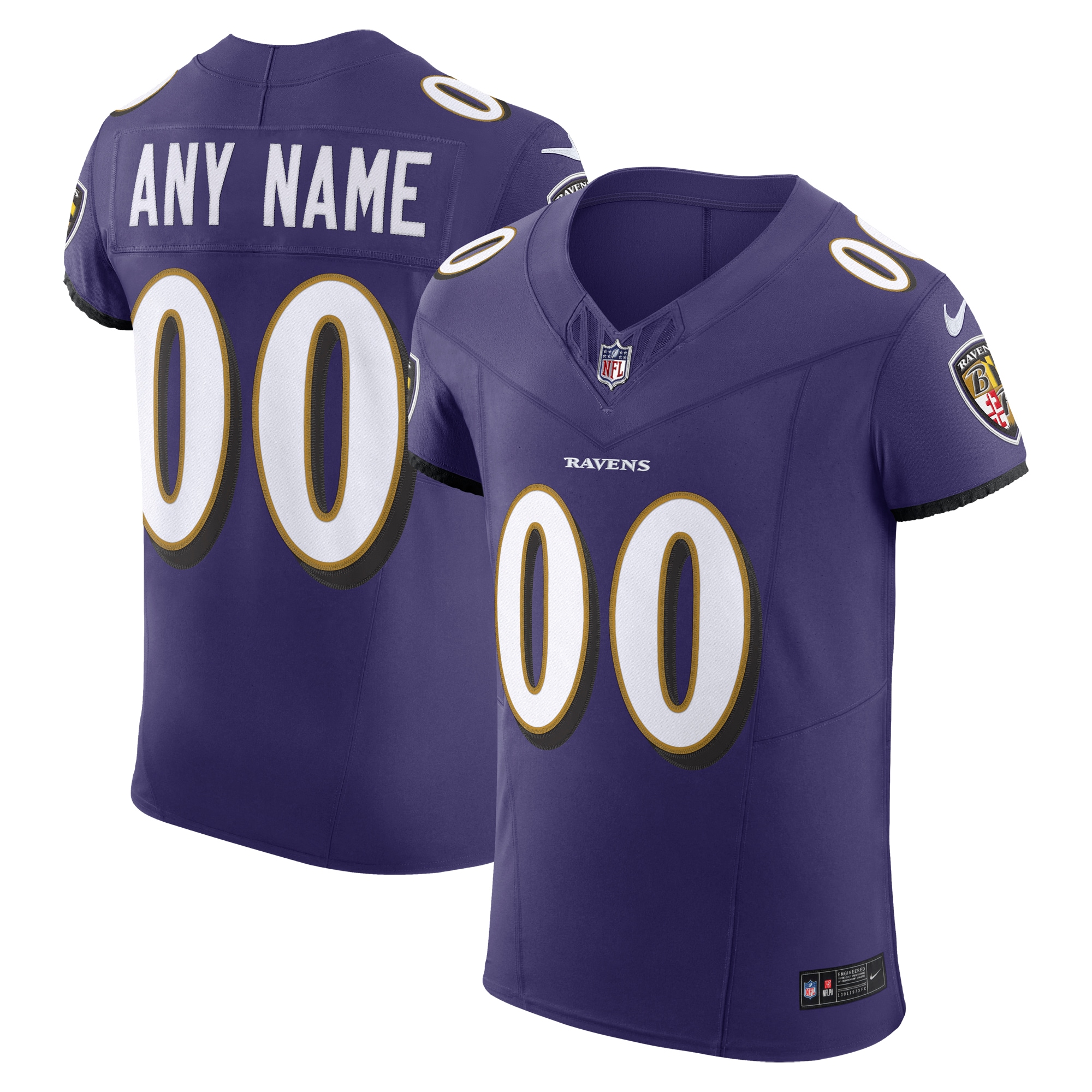 Baltimore Ravens Vapor F.U.S.E. Elite Custom Jersey - Purple cheap jerseys for sale - CheapJerseys.Shop