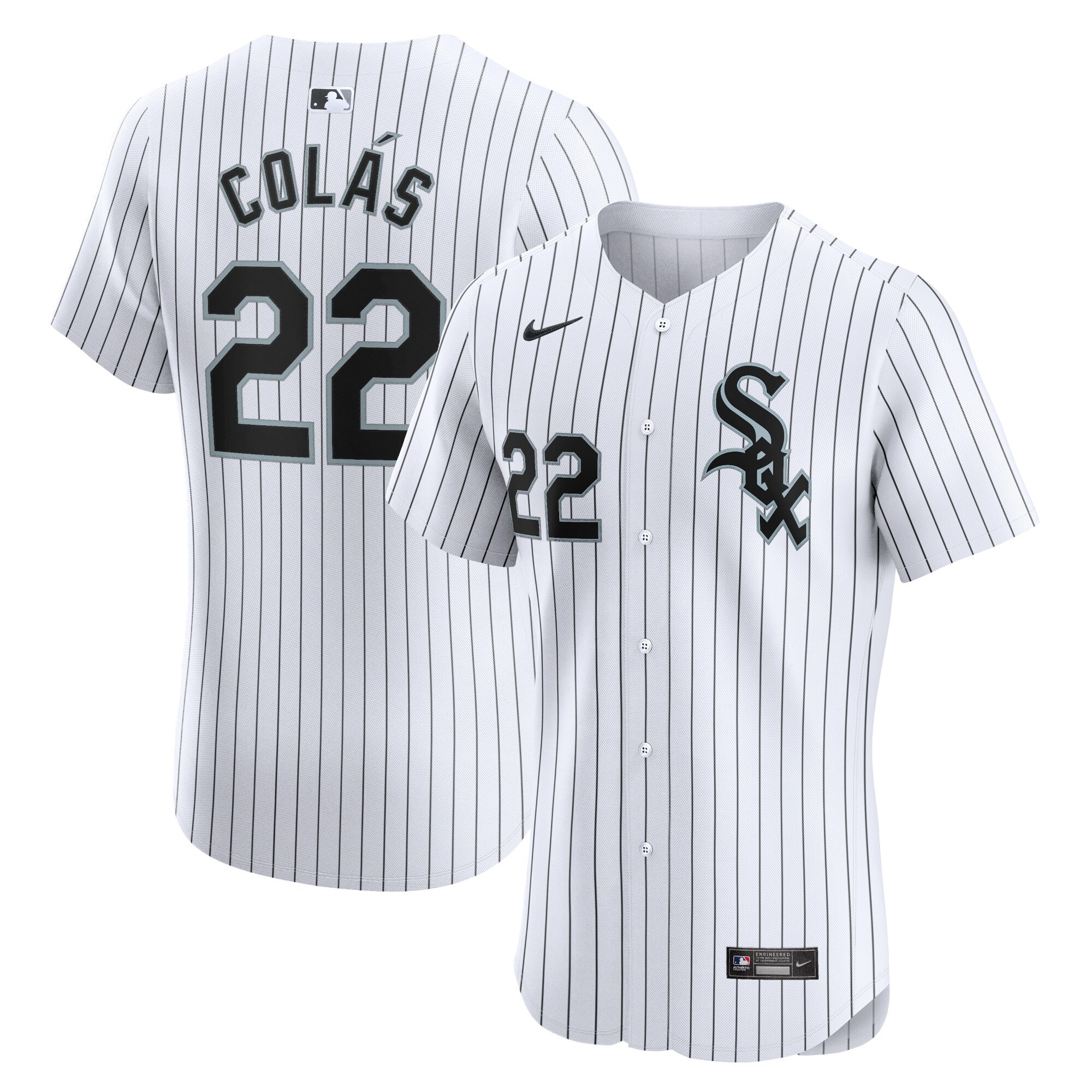 Oscar Colas Chicago White Sox Home Elite Player Jersey - White cheap jerseys for sale - CheapJerseys.Shop