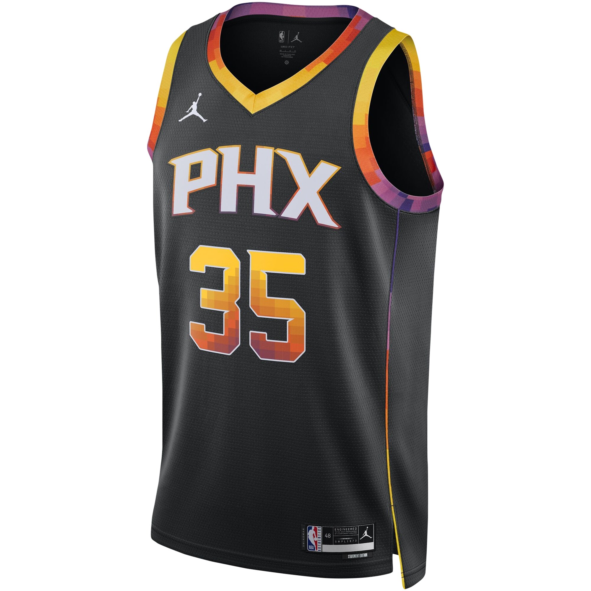 Kevin Durant Phoenix Suns Jordan Brand Unisex Swingman Jersey - Statement Edition - Black cheap jerseys for sale - CheapJerseys.Shop