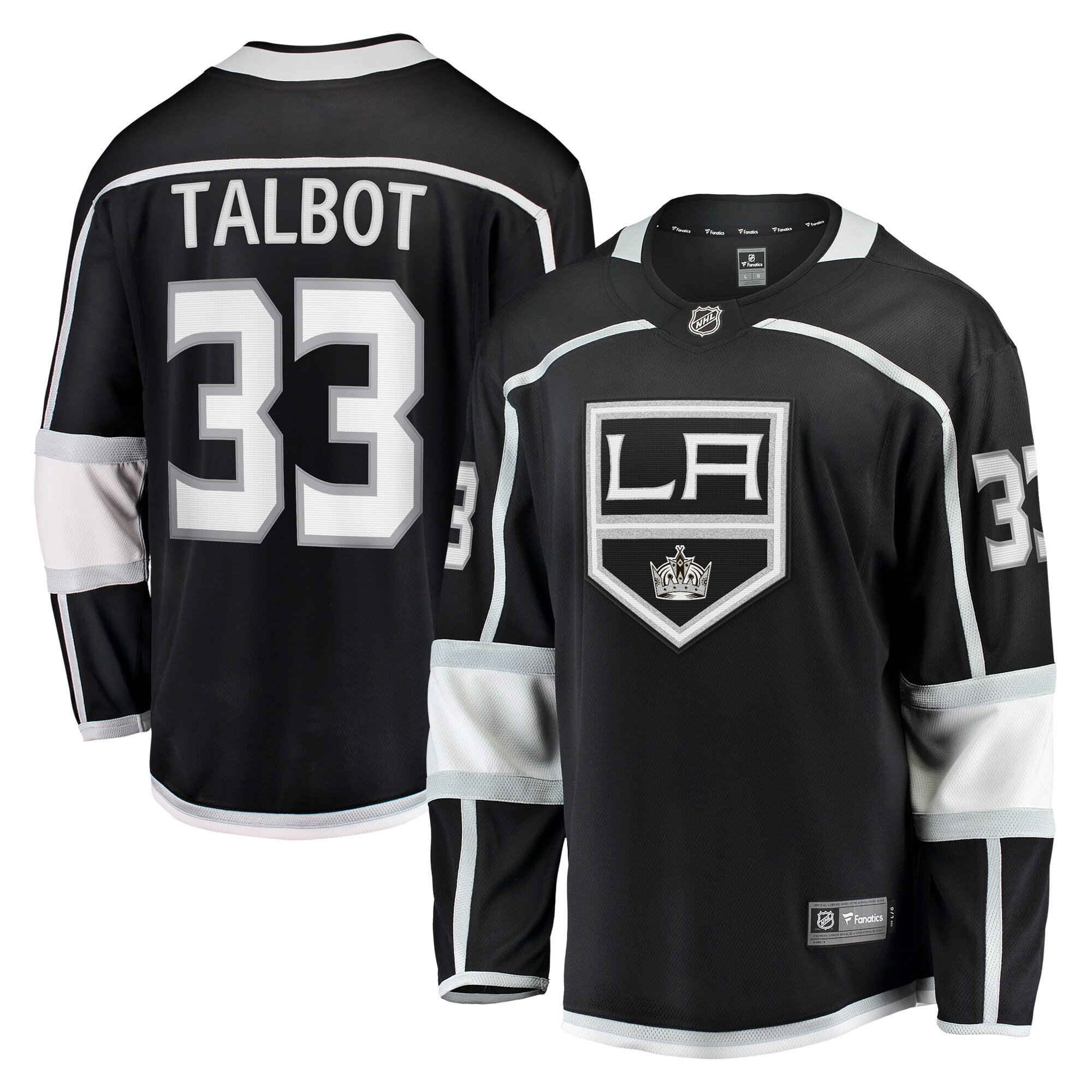 Cam Talbot Los Angeles Kings Fanatics Home Breakaway Jersey - Black cheap jerseys for sale - CheapJerseys.Shop