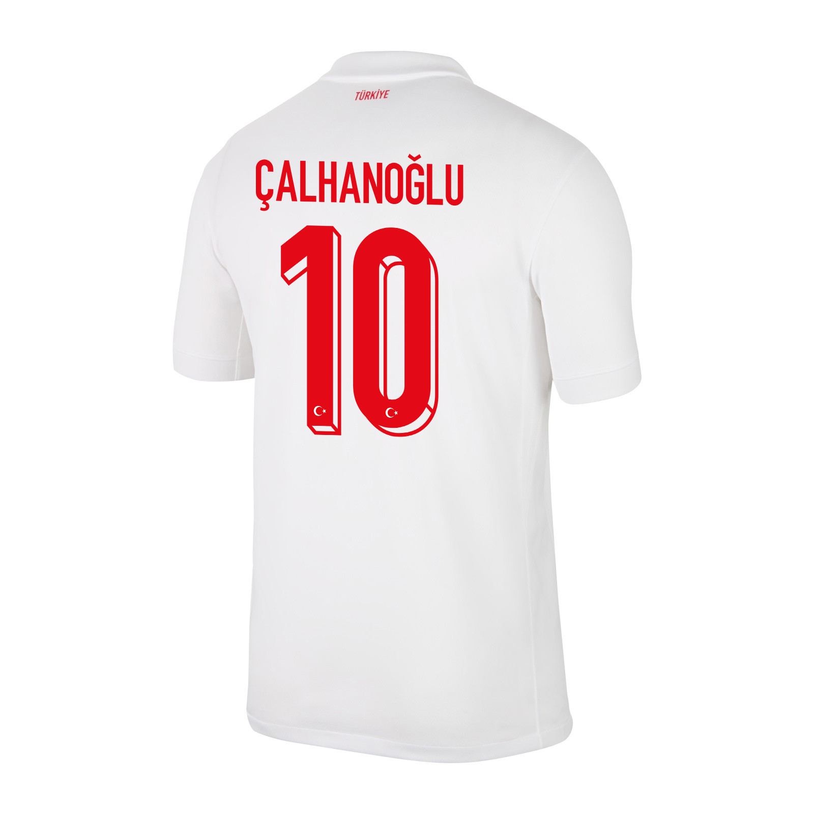 Hakan Çalhanoğlu 10 Turkey National Team 2024 Home Stadium Men Jersey - White cheap jerseys for sale - CheapJerseys.Shop