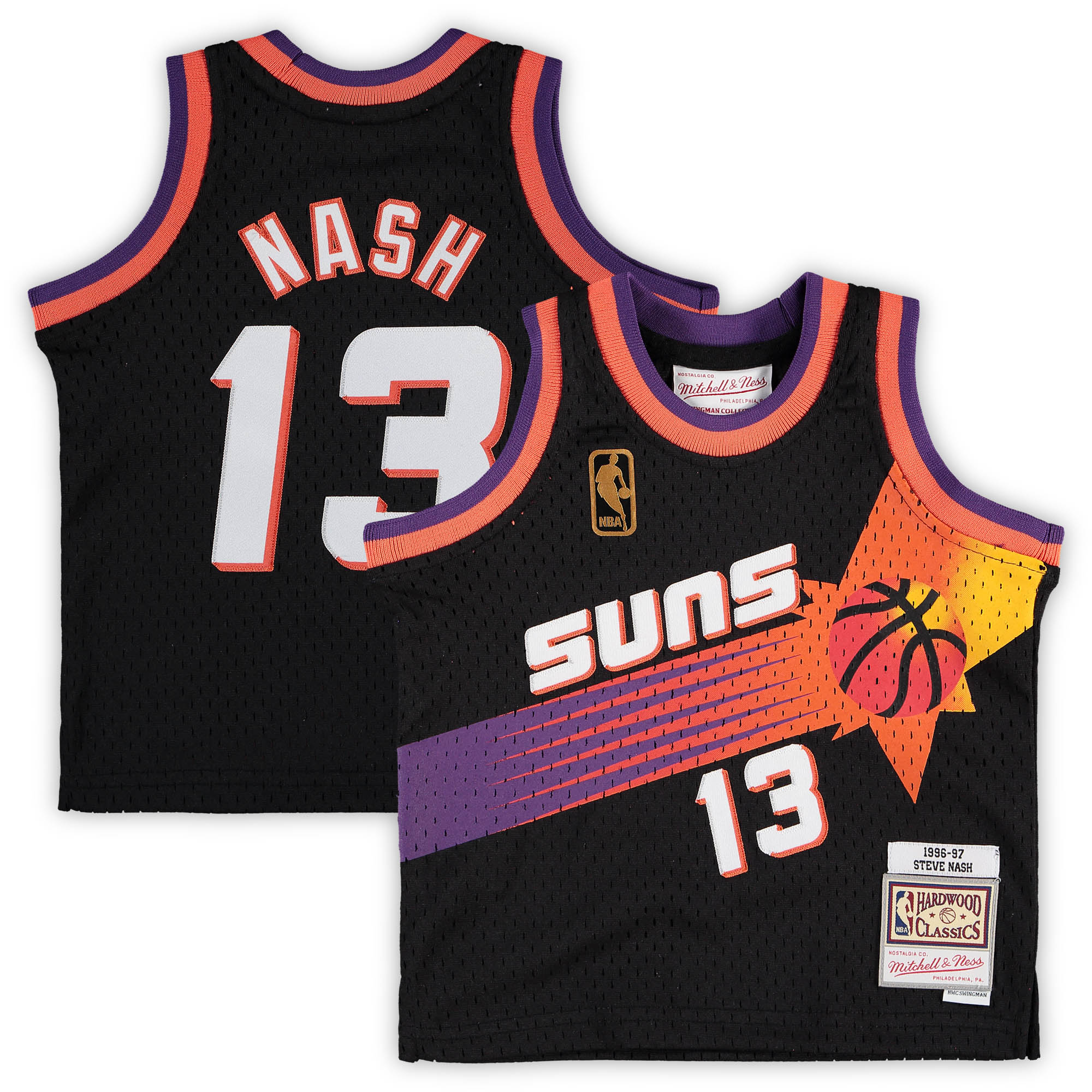 Steve Nash Phoenix Suns Mitchell & Ness Infant 1996\/97 Hardwood Classics Retired Player Jersey - Black cheap jerseys for sale - CheapJerseys.Shop