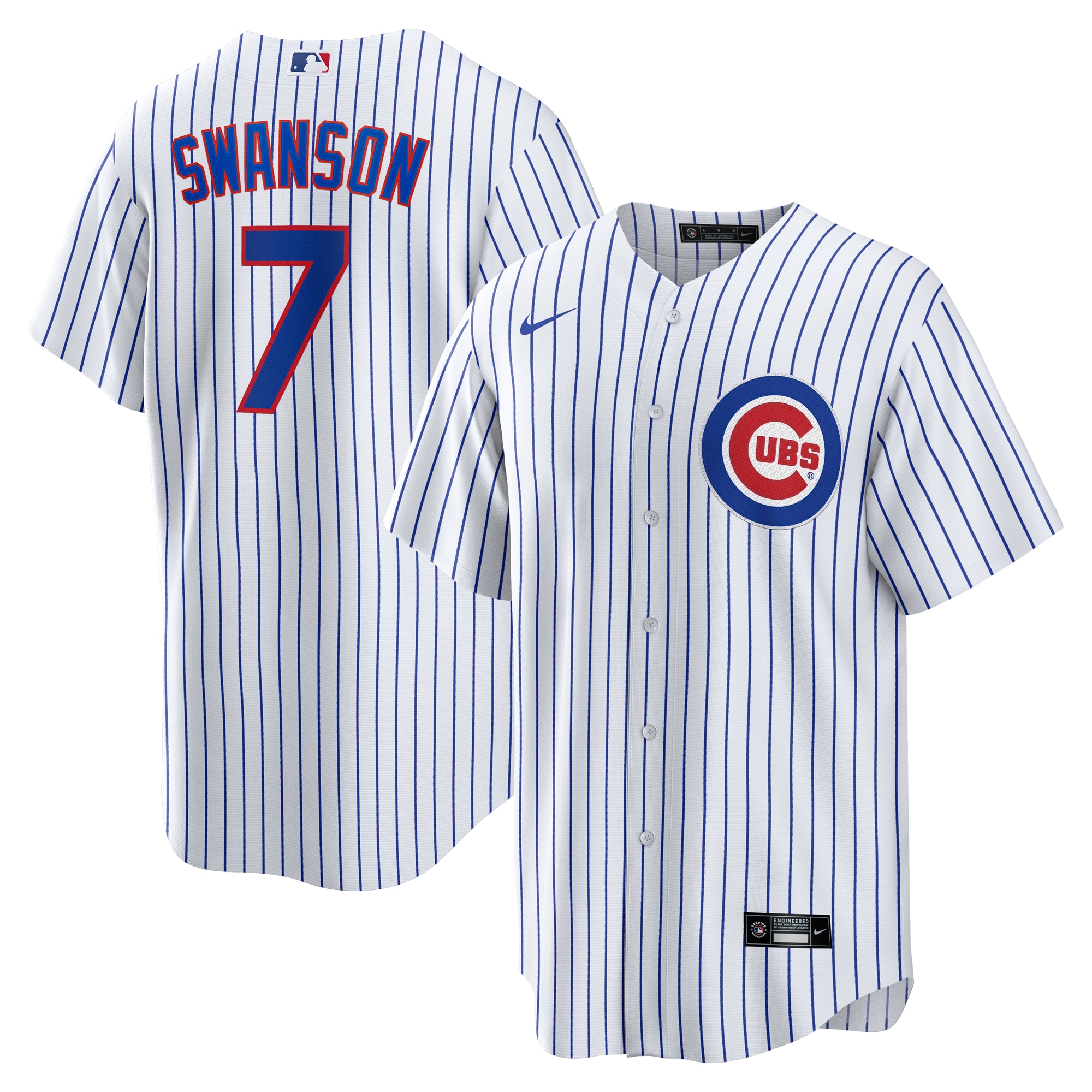 Dansby Swanson Chicago Cubs Replica Player Jersey - White cheap jerseys for sale - CheapJerseys.Shop