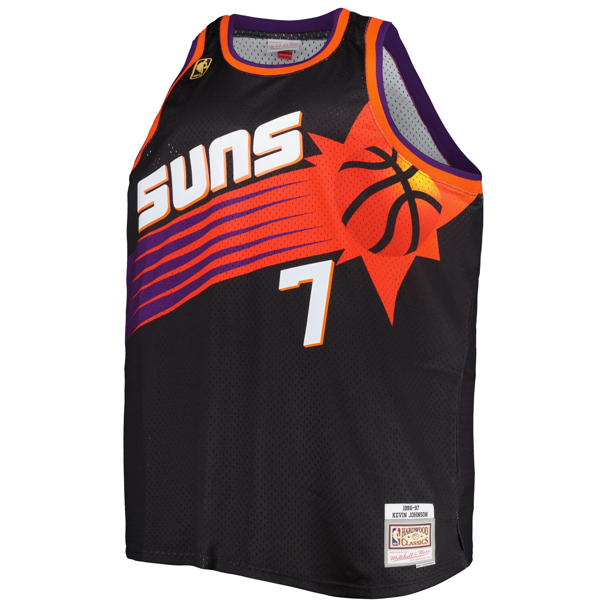 Kevin Johnson Phoenix Suns Mitchell & Ness Big & Tall Hardwood Classics 1996\/97 Swingman Jersey - Black cheap jerseys for sale - CheapJerseys.Shop
