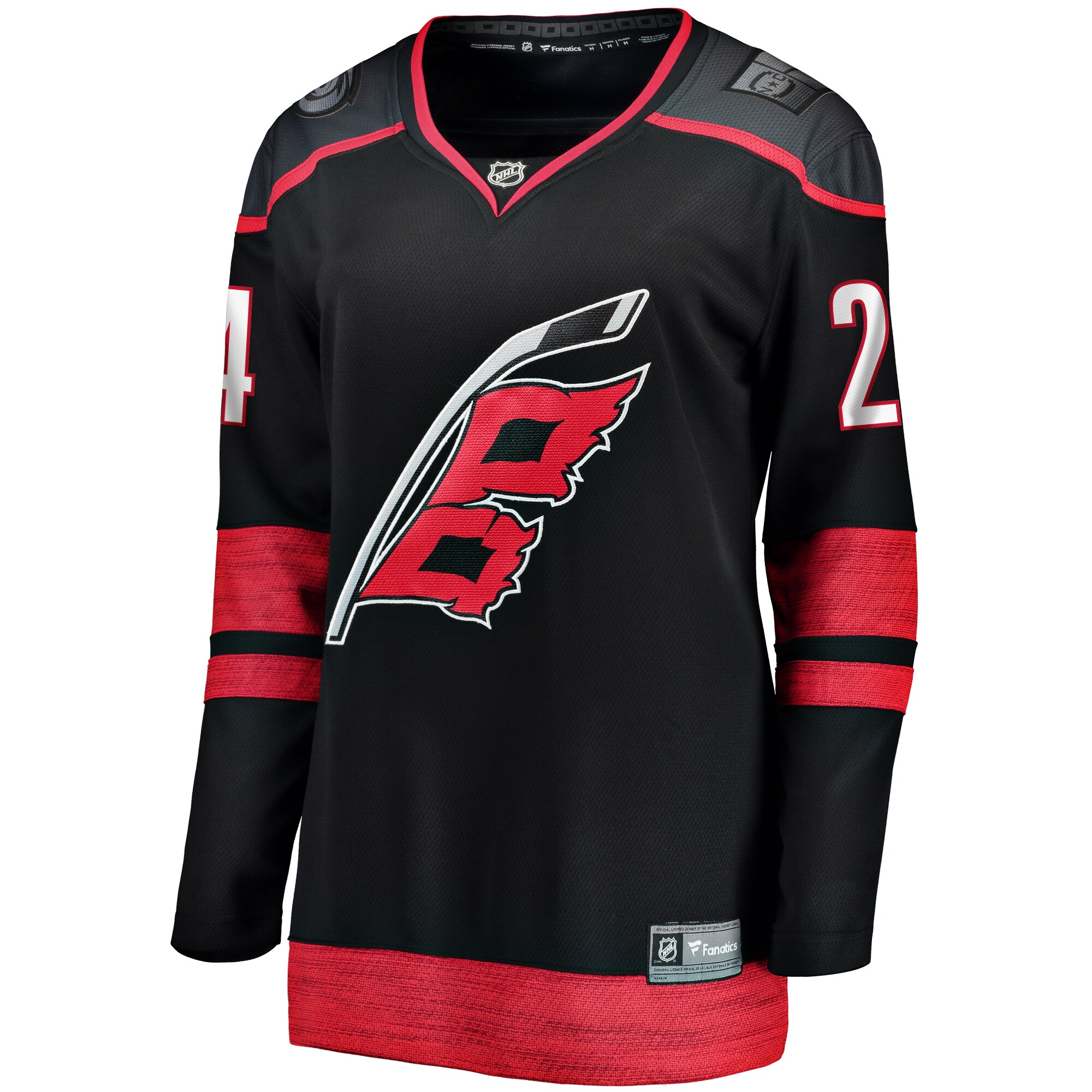Seth Jarvis Carolina Hurricanes Fanatics Women's Home Breakaway Player Jersey - Black cheap jerseys for sale - CheapJerseys.Shop