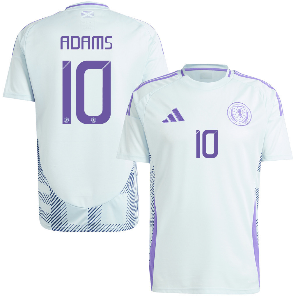 Che Adams 10 Scotland National Team 2024 Away Men Jersey - White cheap jerseys for sale - CheapJerseys.Shop