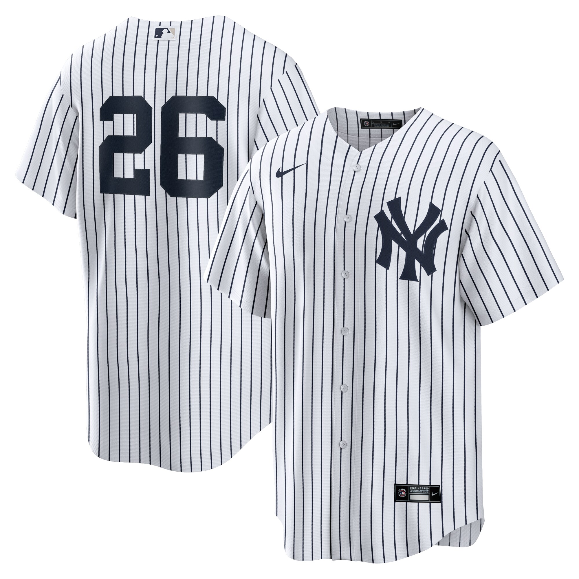 DJ LeMahieu New York Yankees Home Replica Player Name Jersey - White cheap jerseys for sale - CheapJerseys.Shop