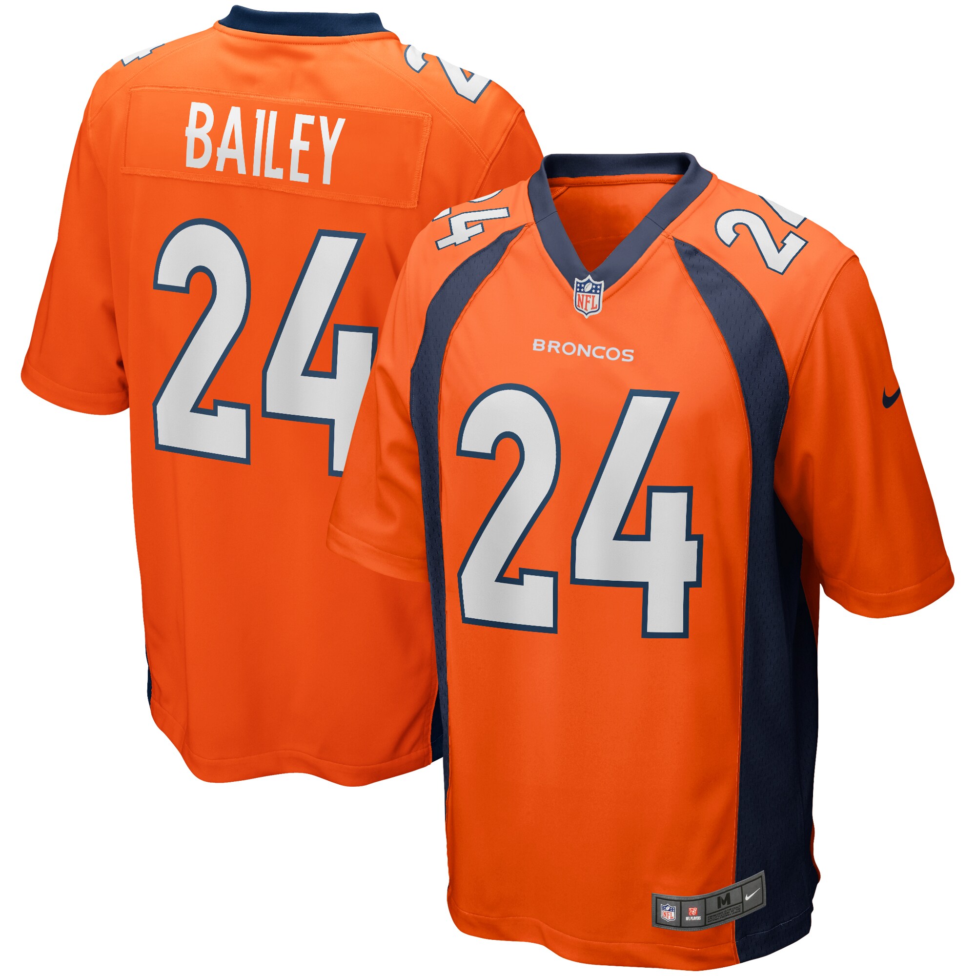 Champ Bailey Denver Broncos Game Retired Player Jersey - Orange cheap jerseys for sale - CheapJerseys.Shop