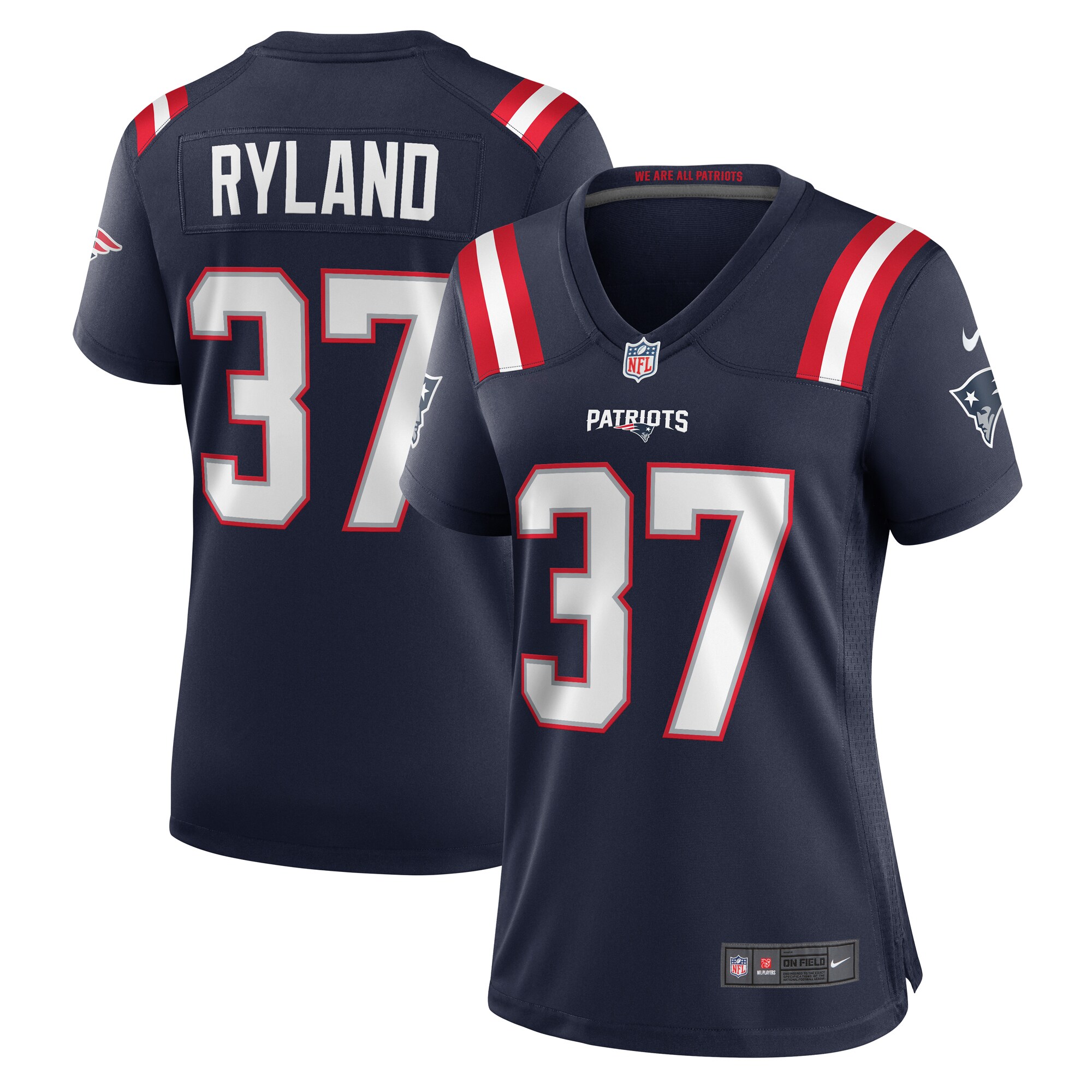 Chad Ryland New England Patriots Women's Team Game Jersey - Navy cheap jerseys for sale - CheapJerseys.Shop
