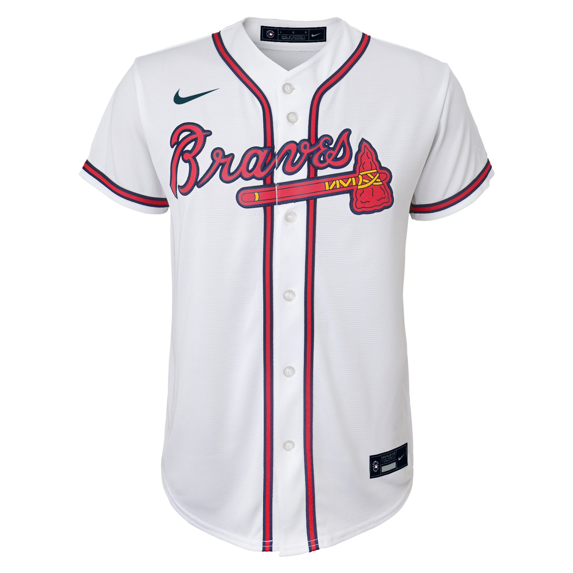 Spencer Strider Atlanta Braves Youth Home Replica Player Jersey - White cheap jerseys for sale - CheapJerseys.Shop