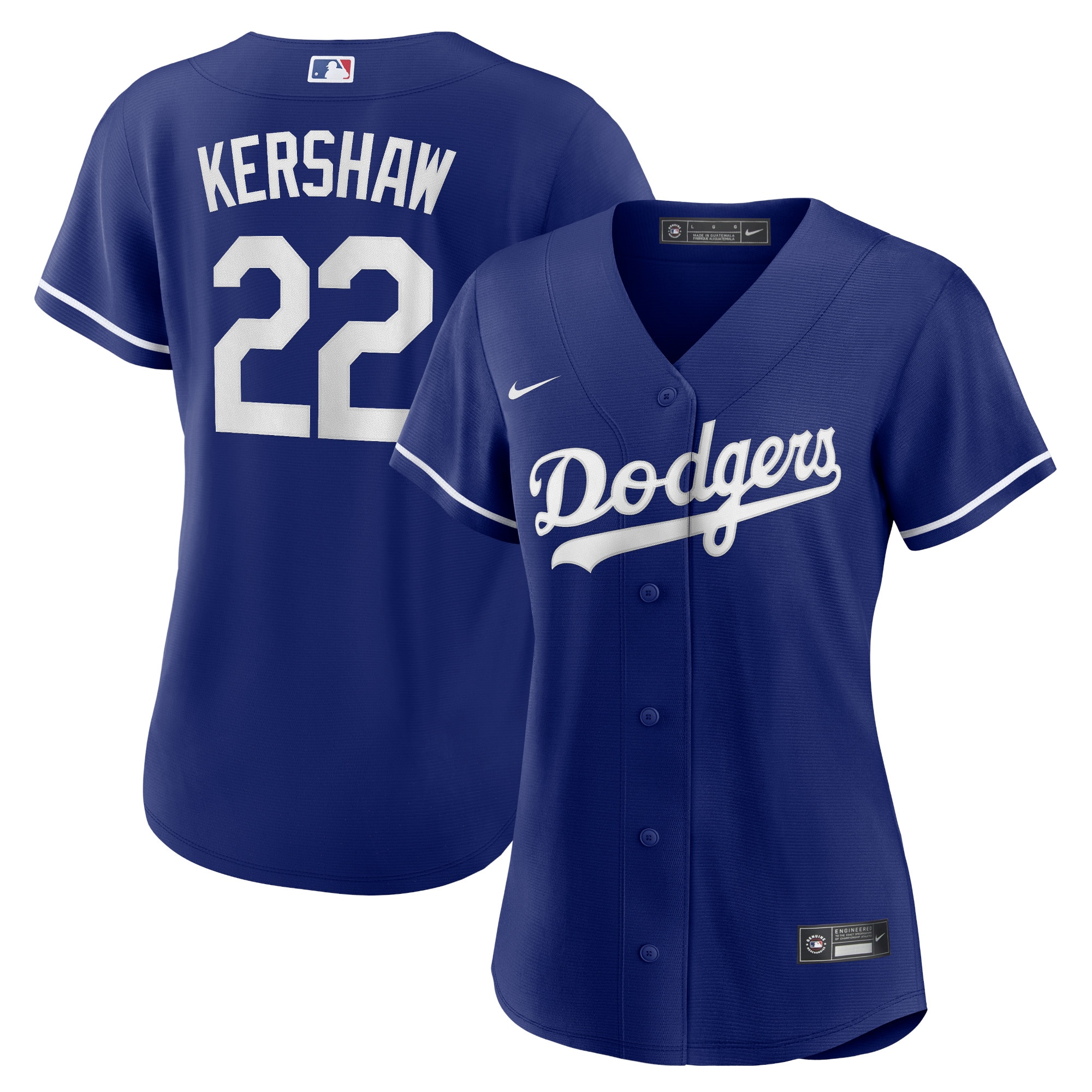 Clayton Kershaw Los Angeles Dodgers Women's Replica Player Jersey - Royal cheap jerseys for sale - CheapJerseys.Shop