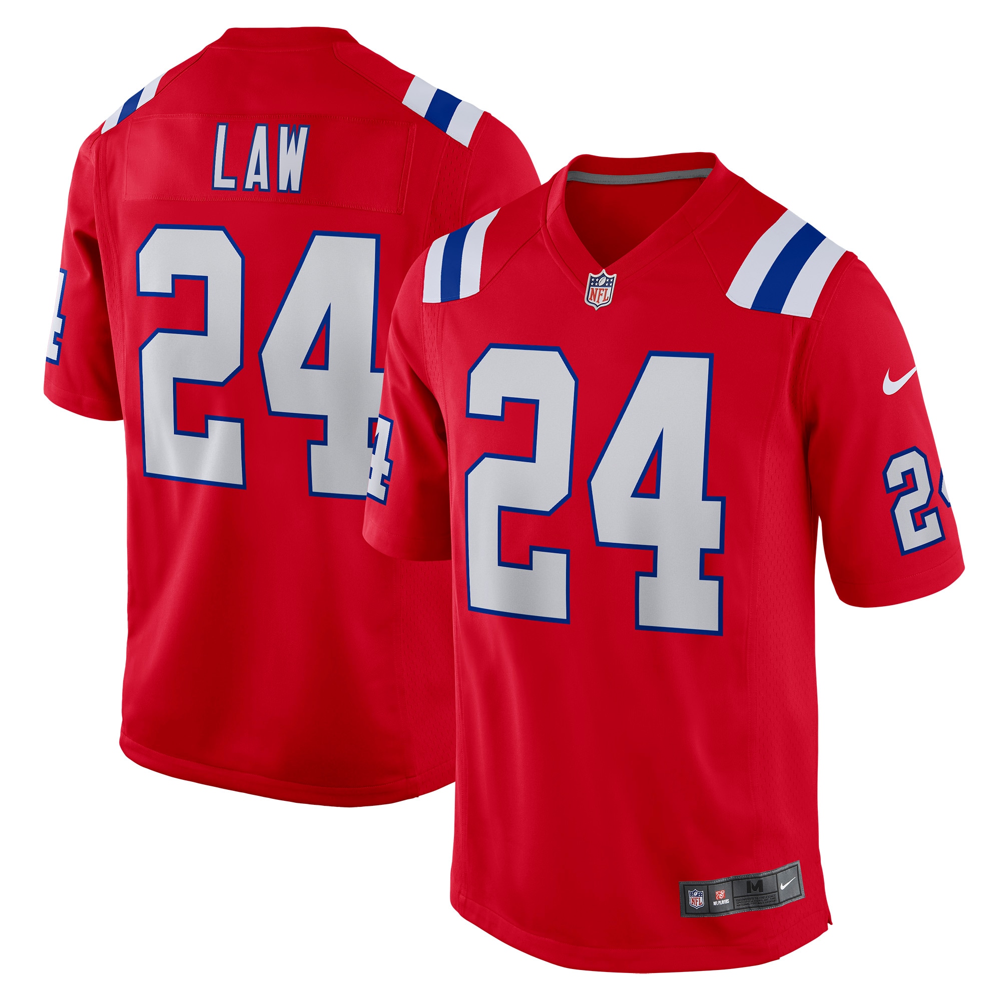 Ty Law New England Patriots Retired Player Alternate Game Jersey - Red cheap jerseys for sale - CheapJerseys.Shop