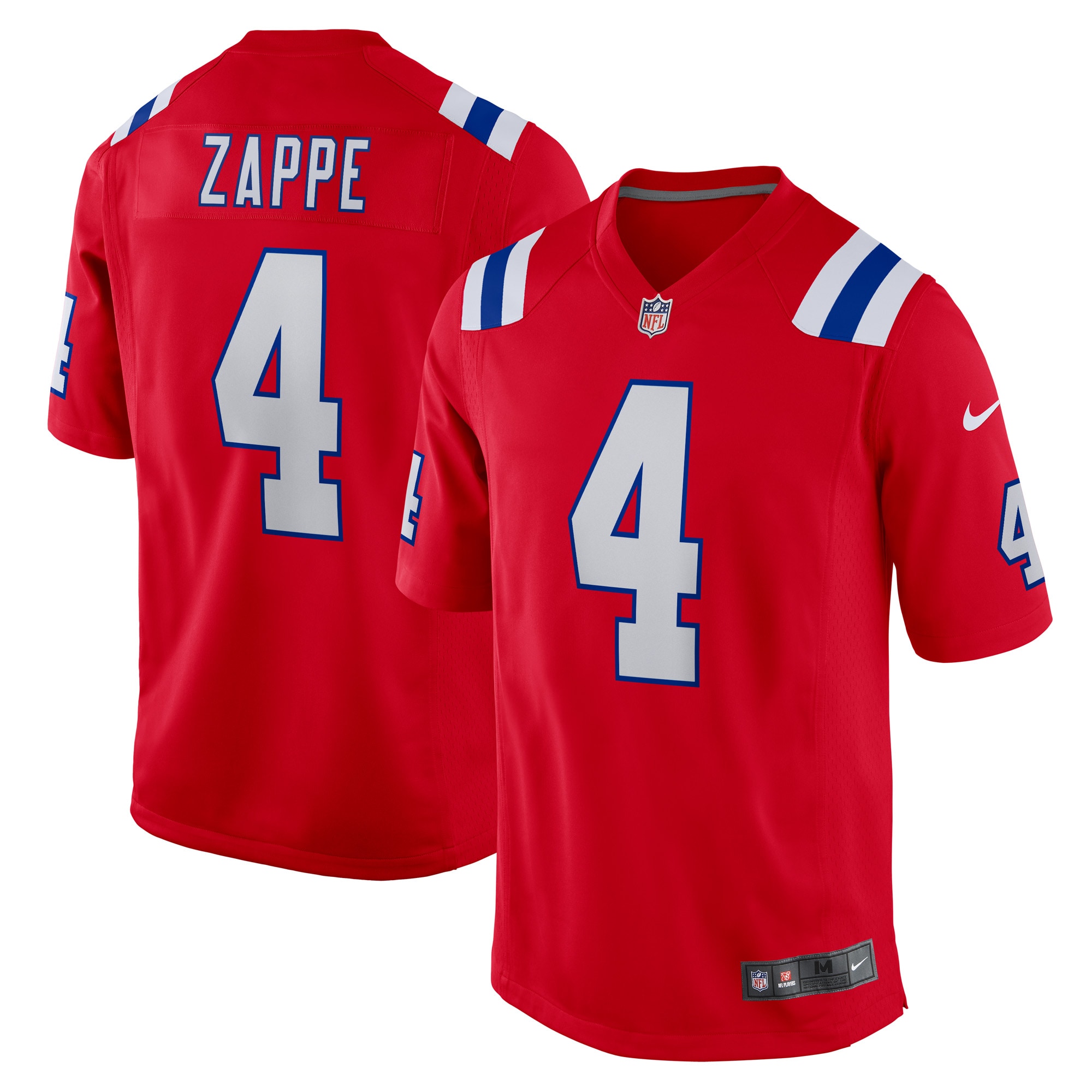 Bailey Zappe New England Patriots Alternate Game Player Jersey - Red cheap jerseys for sale - CheapJerseys.Shop