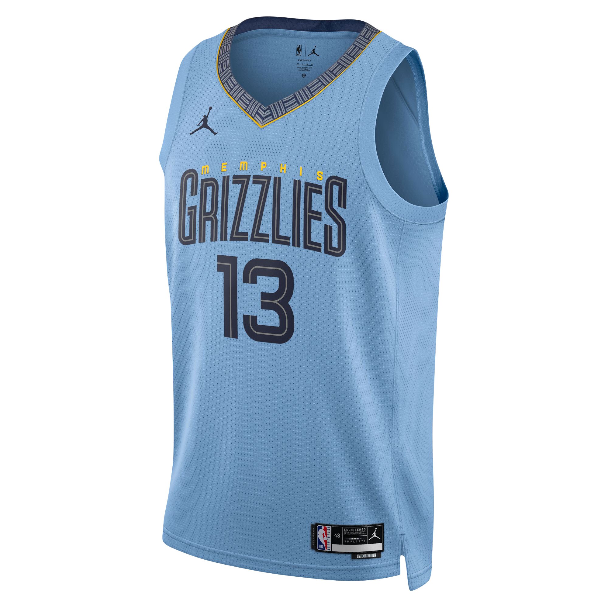 Jaren Jackson Jr. Memphis Grizzlies Jordan Brand Unisex Swingman Jersey - Statement Edition - Light Blue cheap jerseys for sale - CheapJerseys.Shop