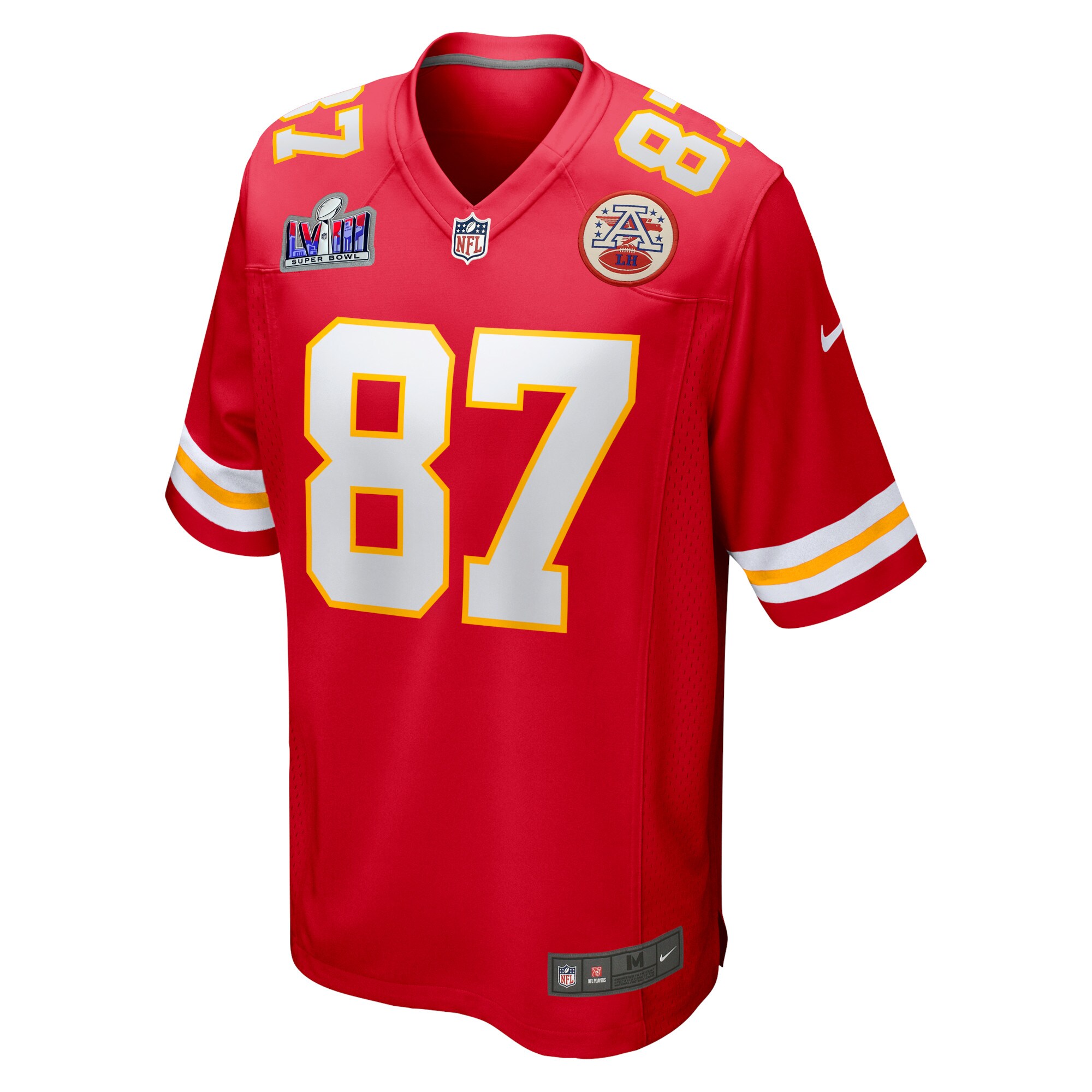 Travis Kelce Kansas City Chiefs Super Bowl LVIII Game Jersey - Red cheap jerseys for sale - CheapJerseys.Shop