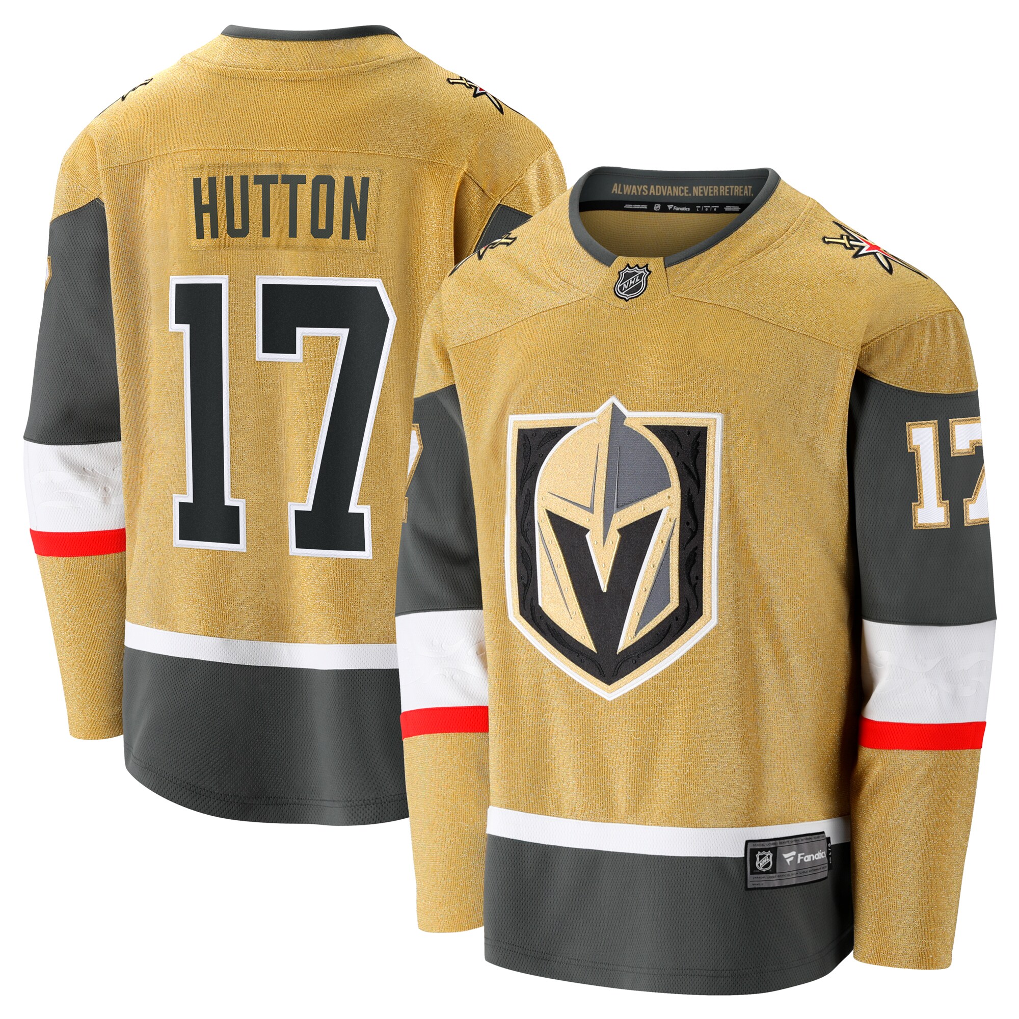 Ben Hutton Vegas Golden Knights Fanatics Home Premier Breakaway Player Jersey - Gold cheap jerseys for sale - CheapJerseys.Shop