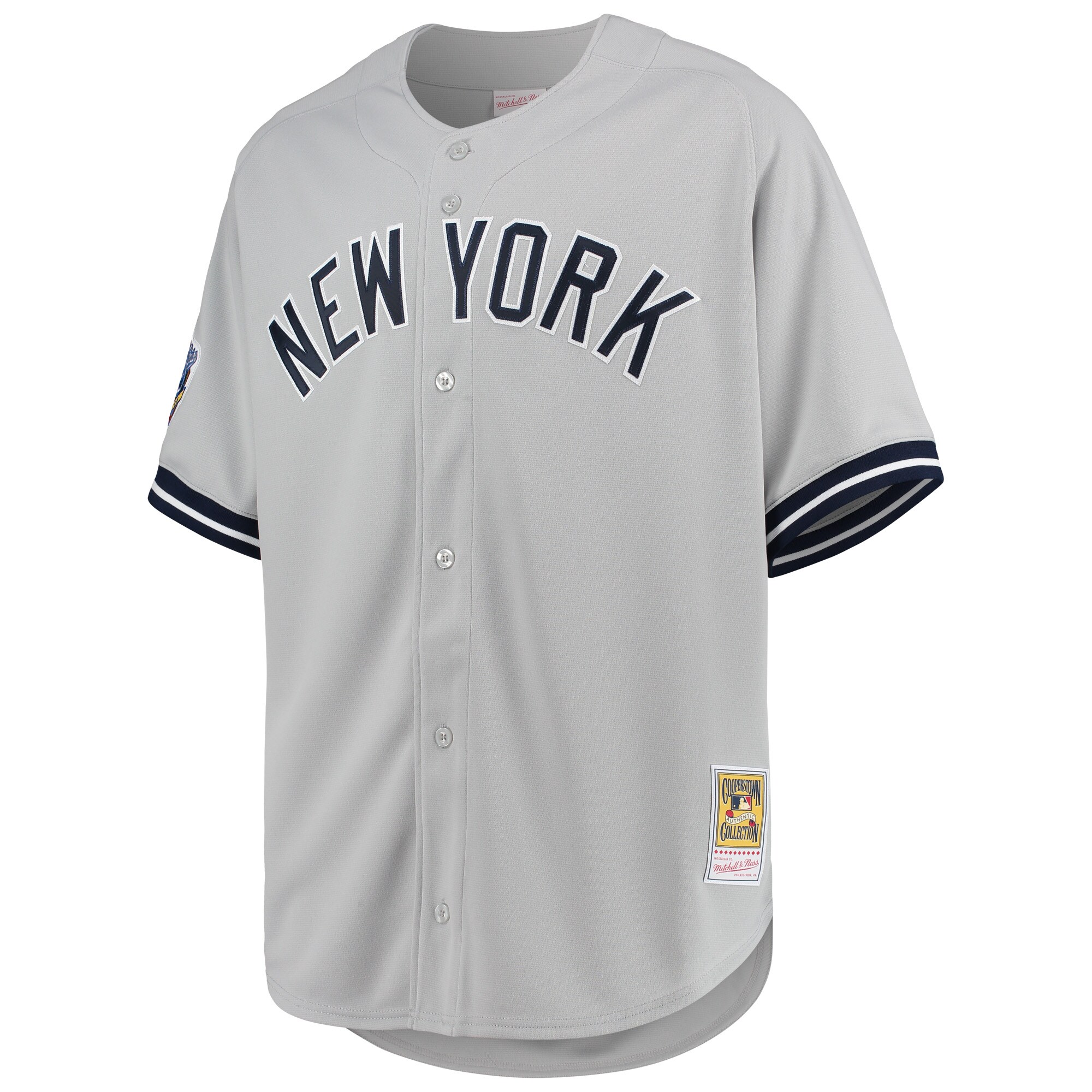 Derek Jeter New York Yankees Mitchell & Ness 1998 Cooperstown Collection Road Authentic Jersey - Gray cheap jerseys for sale - CheapJerseys.Shop