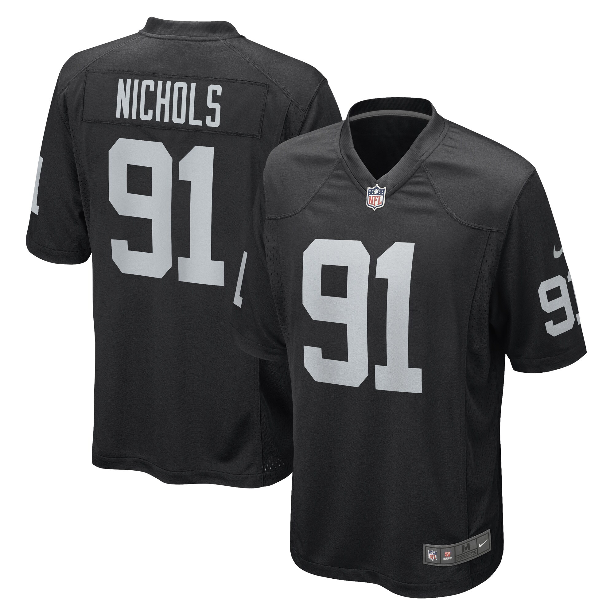 Bilal Nichols Las Vegas Raiders Game Player Jersey - Black cheap jerseys for sale - CheapJerseys.Shop