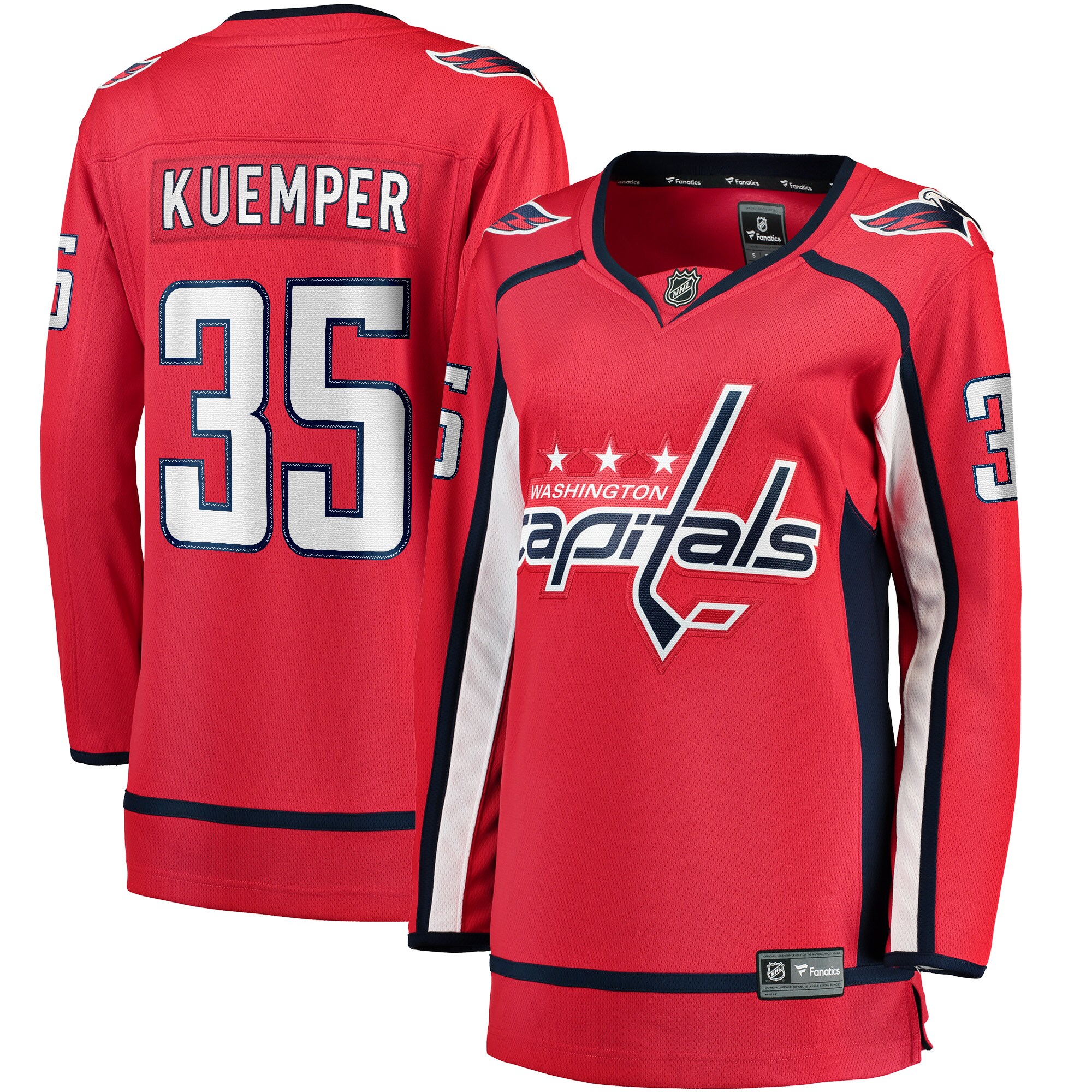 Darcy Kuemper Washington Capitals Fanatics Women's Home Breakaway Player Jersey - Red cheap jerseys for sale - CheapJerseys.Shop