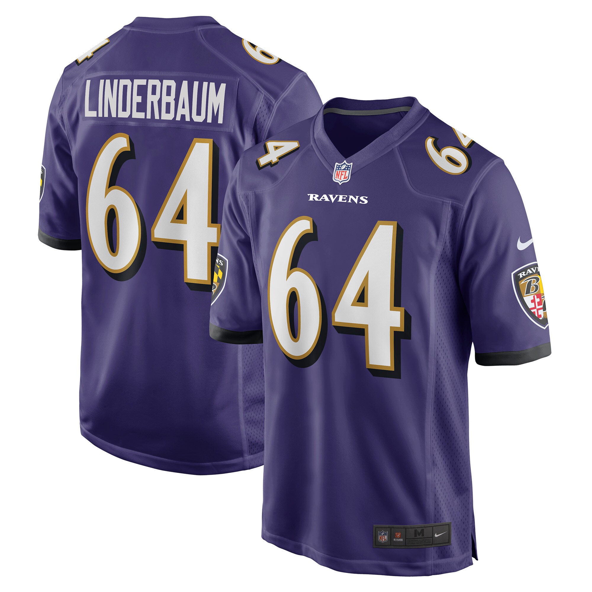 Tyler Linderbaum Baltimore Ravens Player Game Jersey - Purple cheap jerseys for sale - CheapJerseys.Shop