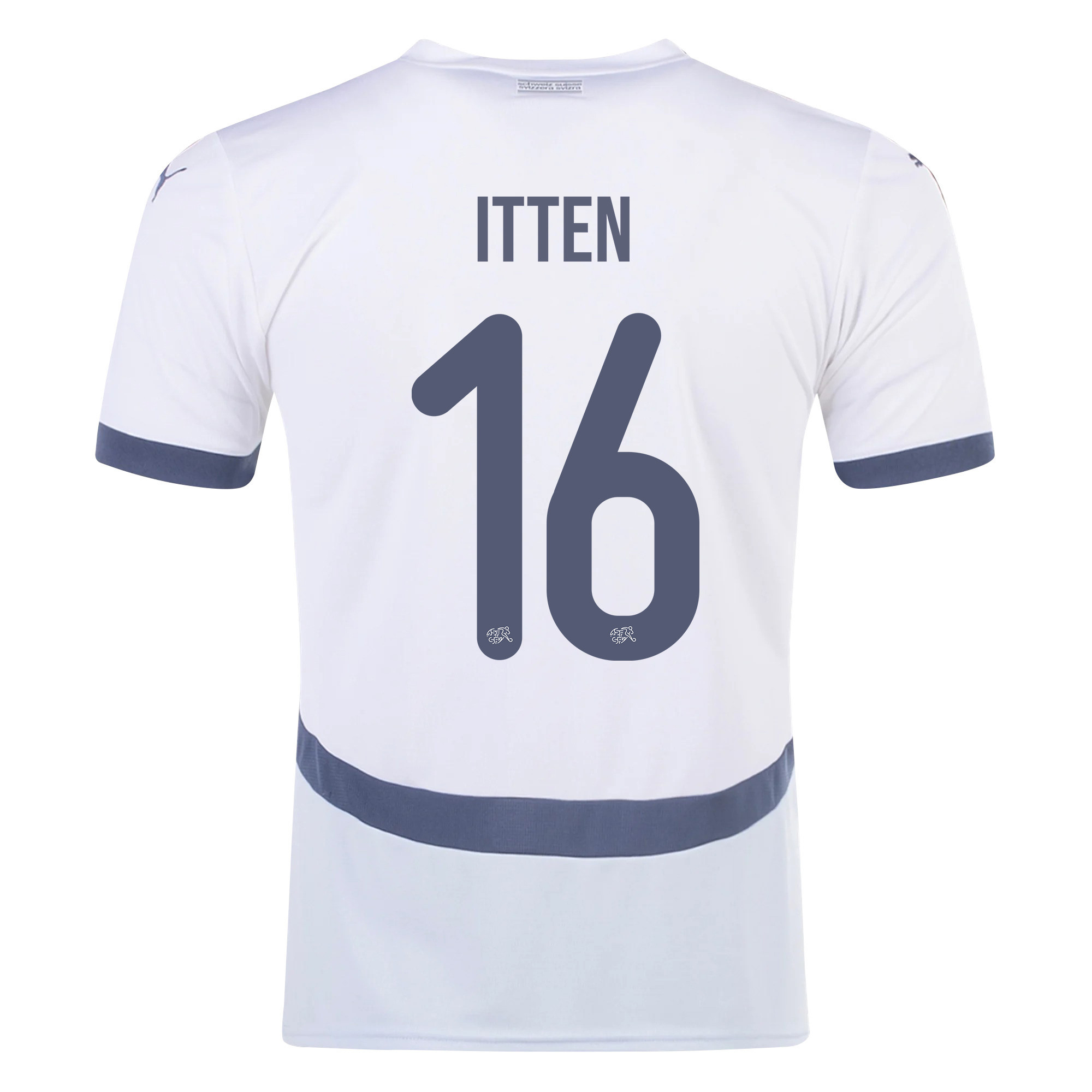 Cédric Itten 16 Switzerland National Team 2024/25 Away Men Jersey - White cheap jerseys for sale - CheapJerseys.Shop