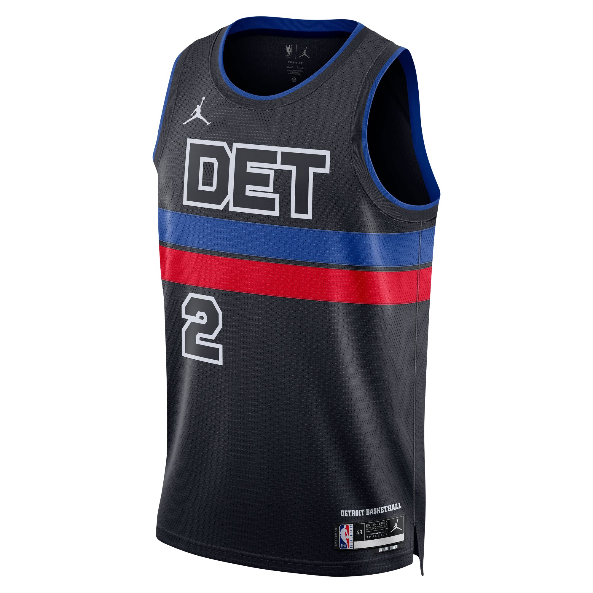 Cade Cunningham Detroit Pistons Jordan Brand Unisex Swingman Jersey - Statement Edition - Black cheap jerseys for sale - CheapJerseys.Shop