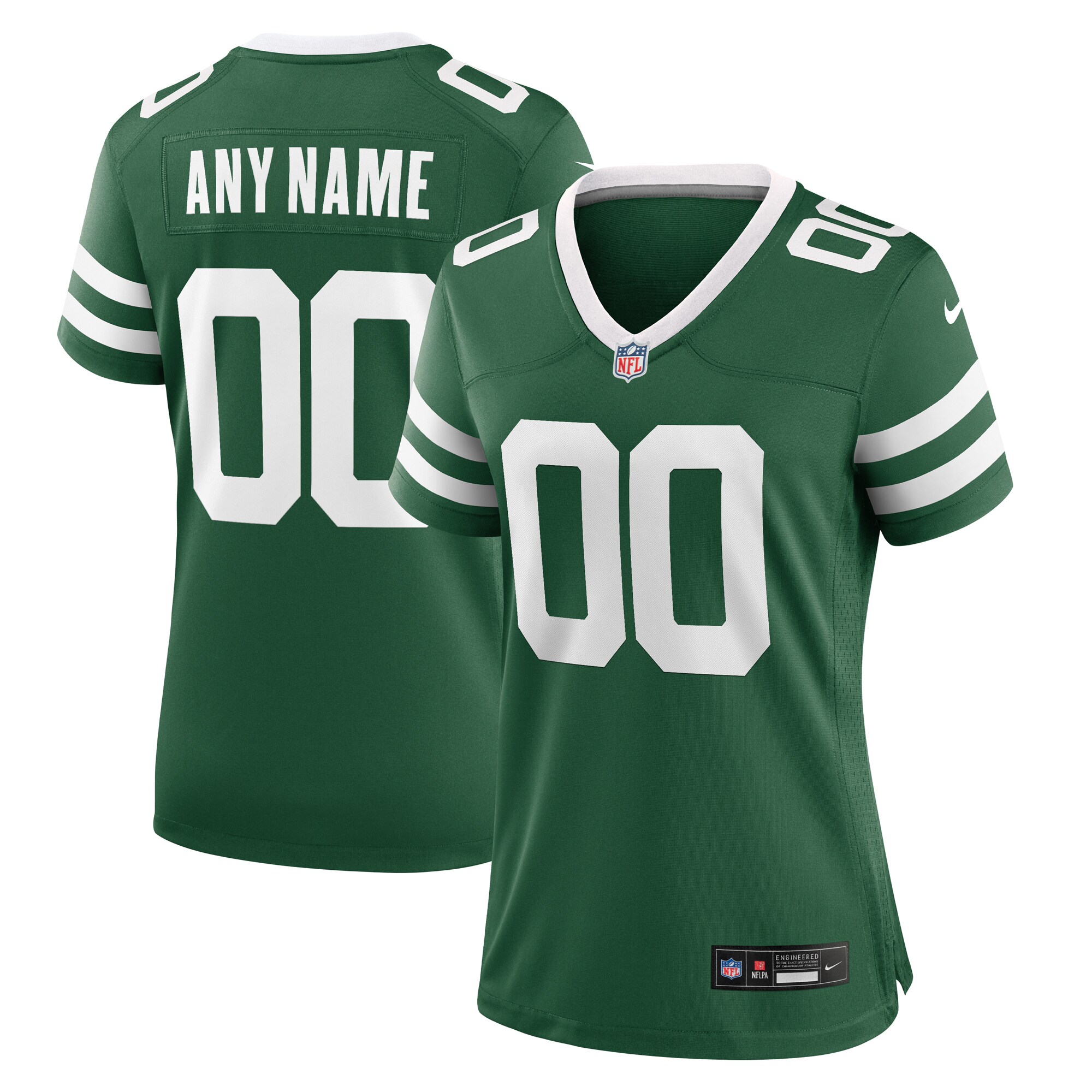 New York Jets Women's Custom Game Jersey - Legacy Green cheap jerseys for sale - CheapJerseys.Shop