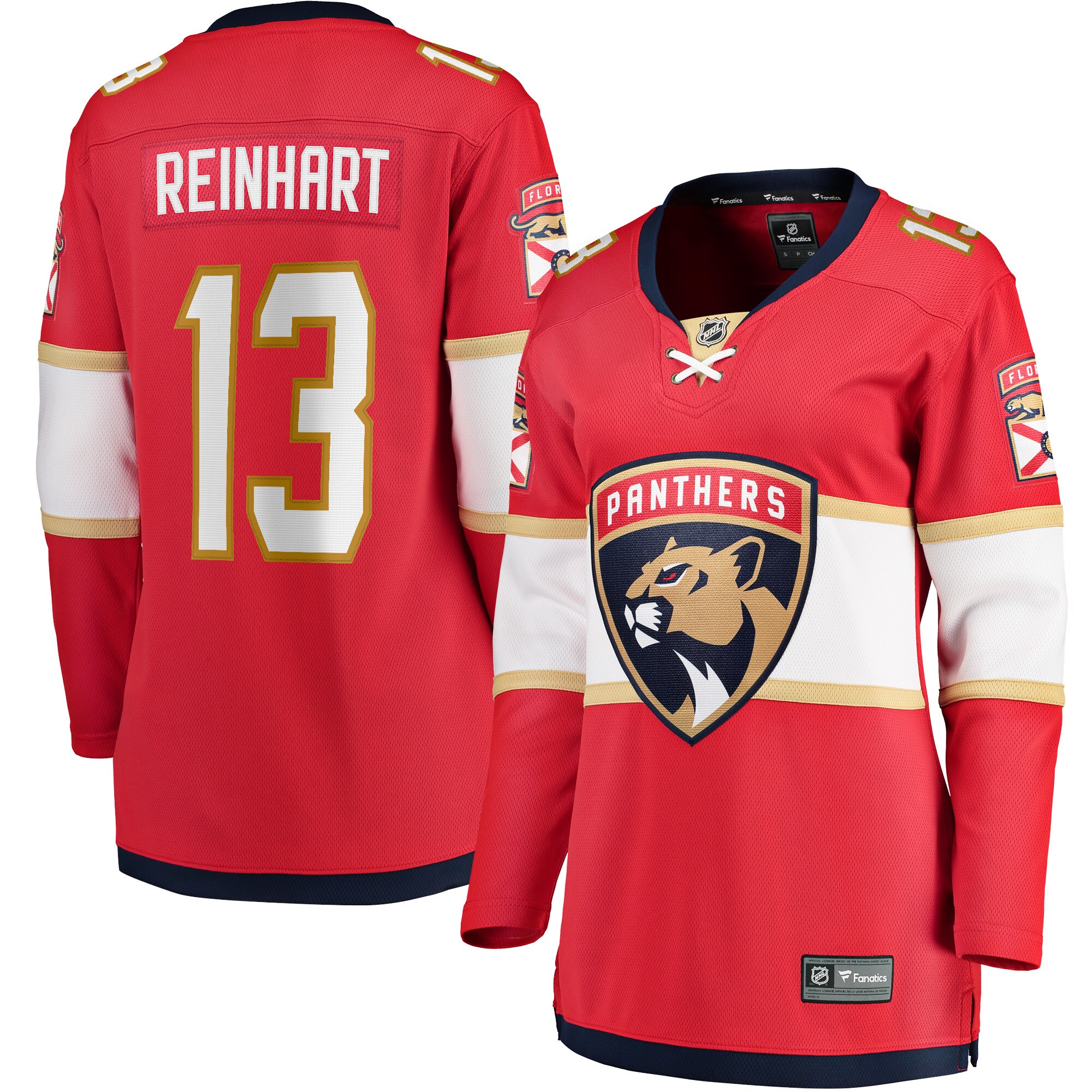 Sam Reinhart Florida Panthers Fanatics Women's Breakaway Player Jersey - Red cheap jerseys for sale - CheapJerseys.Shop