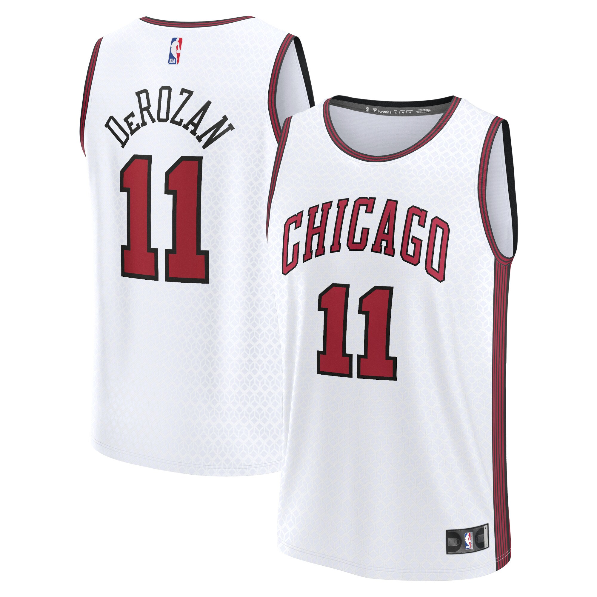 DeMar DeRozan Chicago Bulls Fanatics Fastbreak Jersey - City Edition - White cheap jerseys for sale - CheapJerseys.Shop