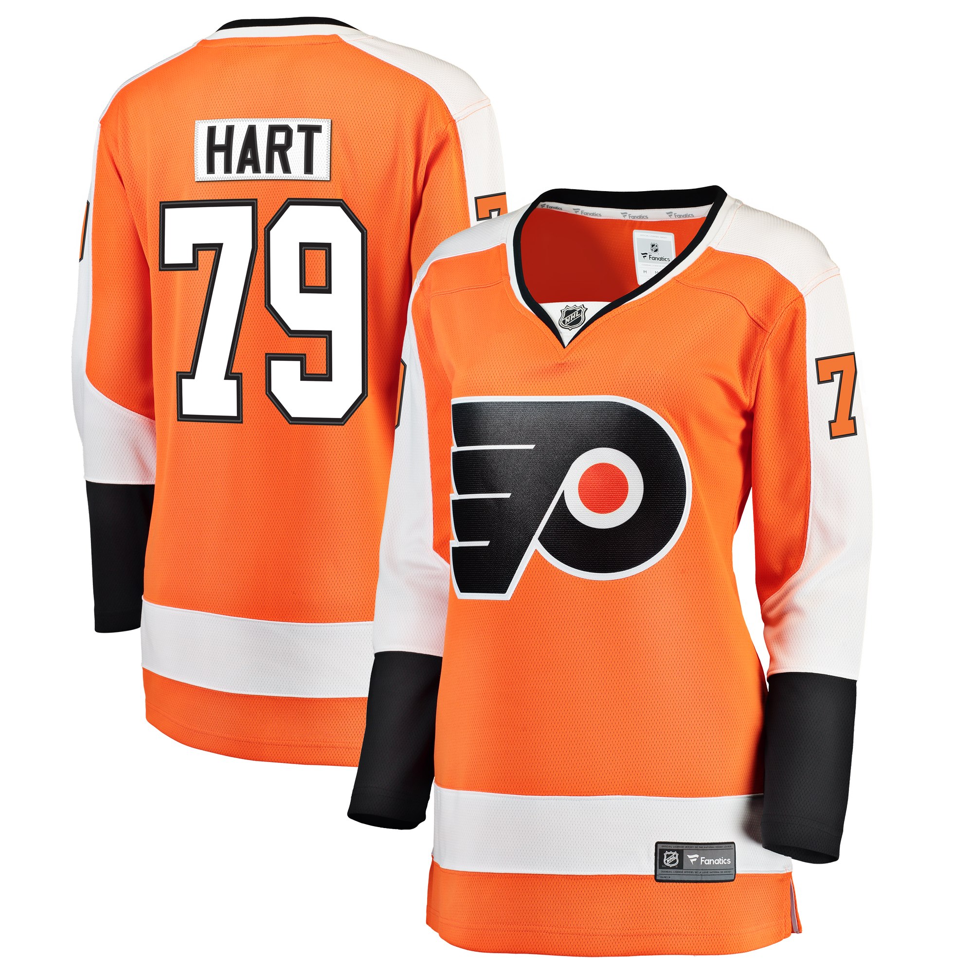 Carter Hart Philadelphia Flyers Fanatics Women's Home Premier Breakaway Player Jersey - Orange cheap jerseys for sale - CheapJerseys.Shop