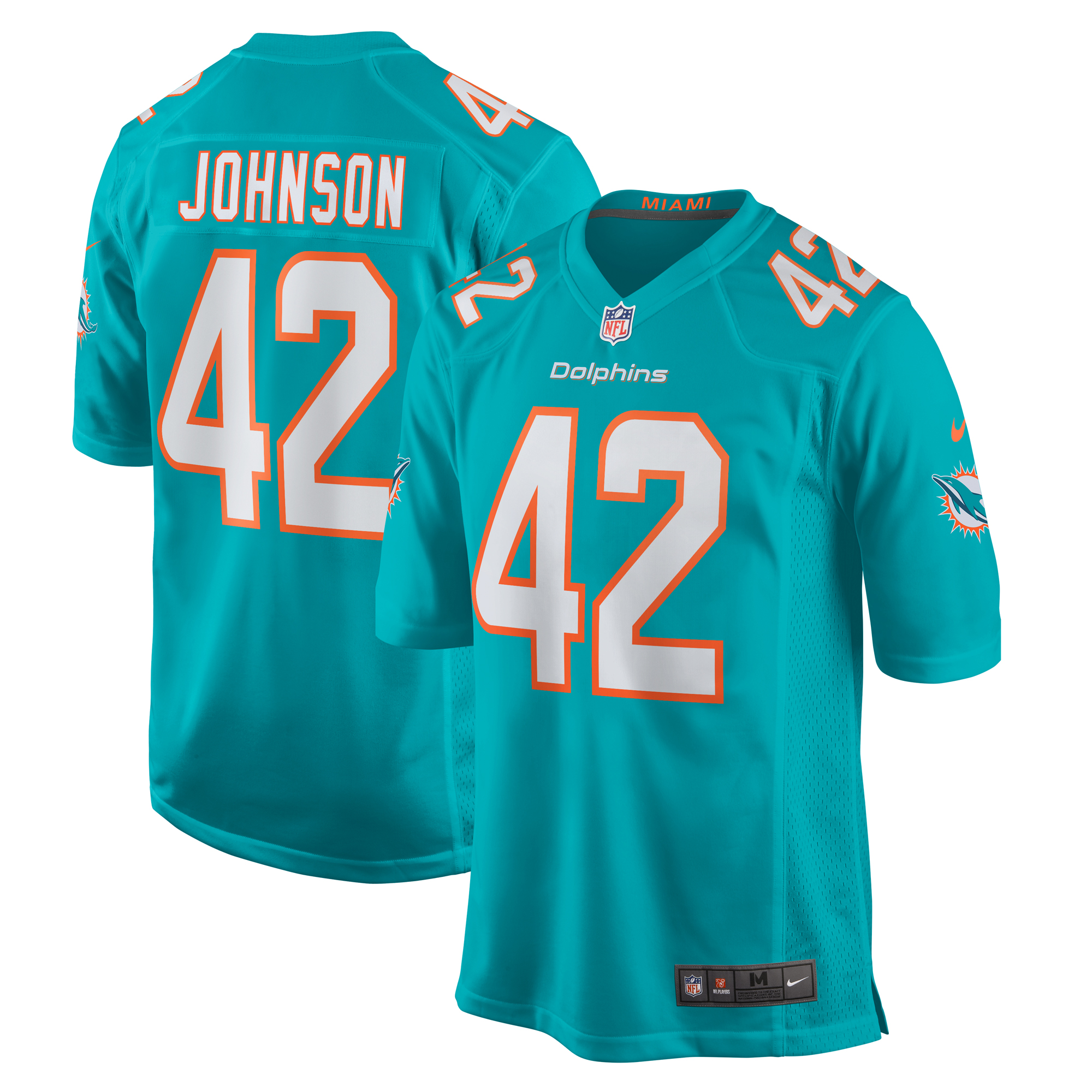 Alexander Johnson Miami Dolphins Game Jersey - Aqua cheap jerseys for sale - CheapJerseys.Shop