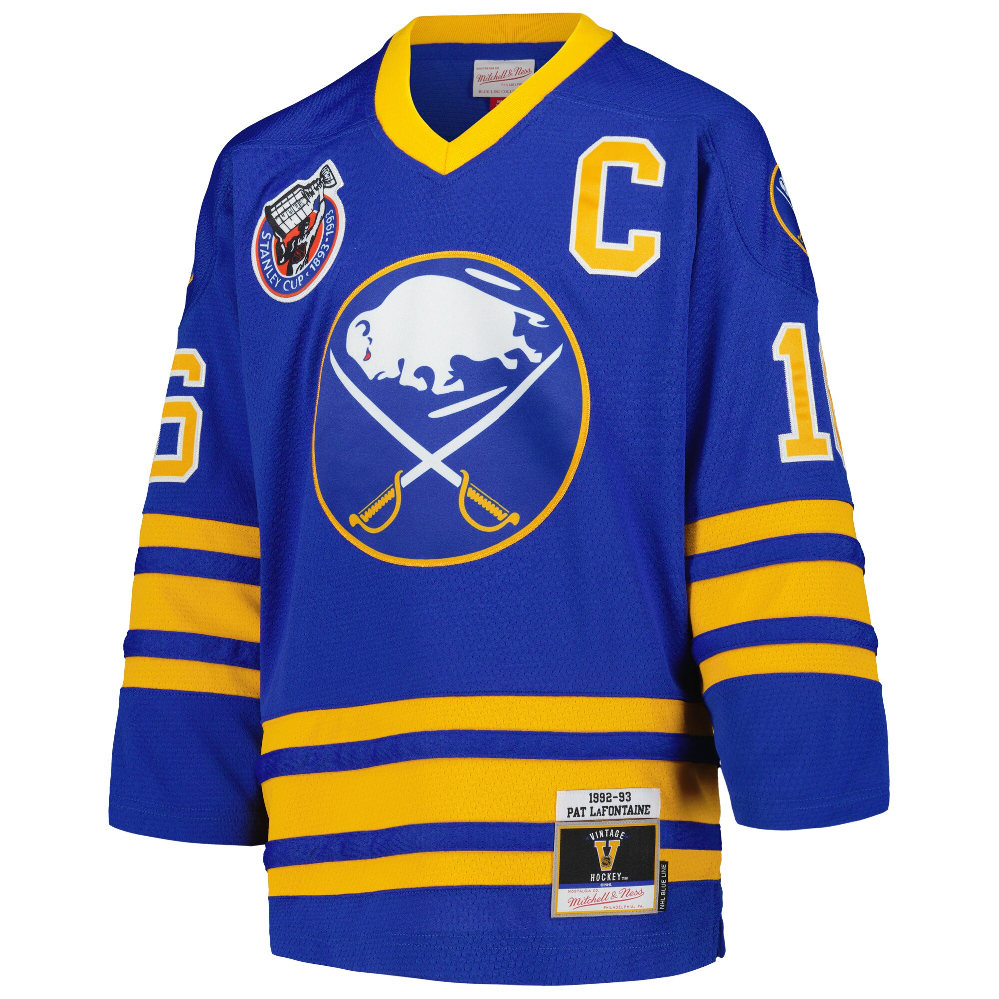 Pat LaFontaine Buffalo Sabres Mitchell & Ness Youth 1992 Blue Line Player Jersey - Royal cheap jerseys for sale - CheapJerseys.Shop